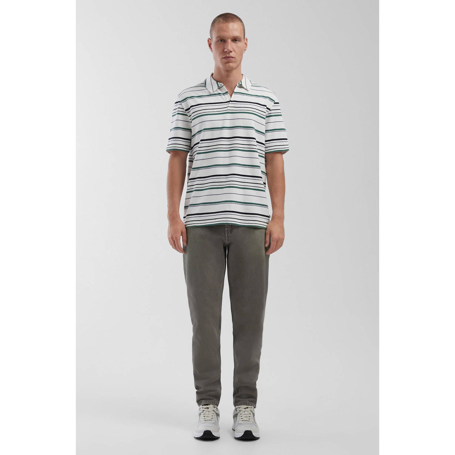 Q S by s.Oliver regular polo ecru