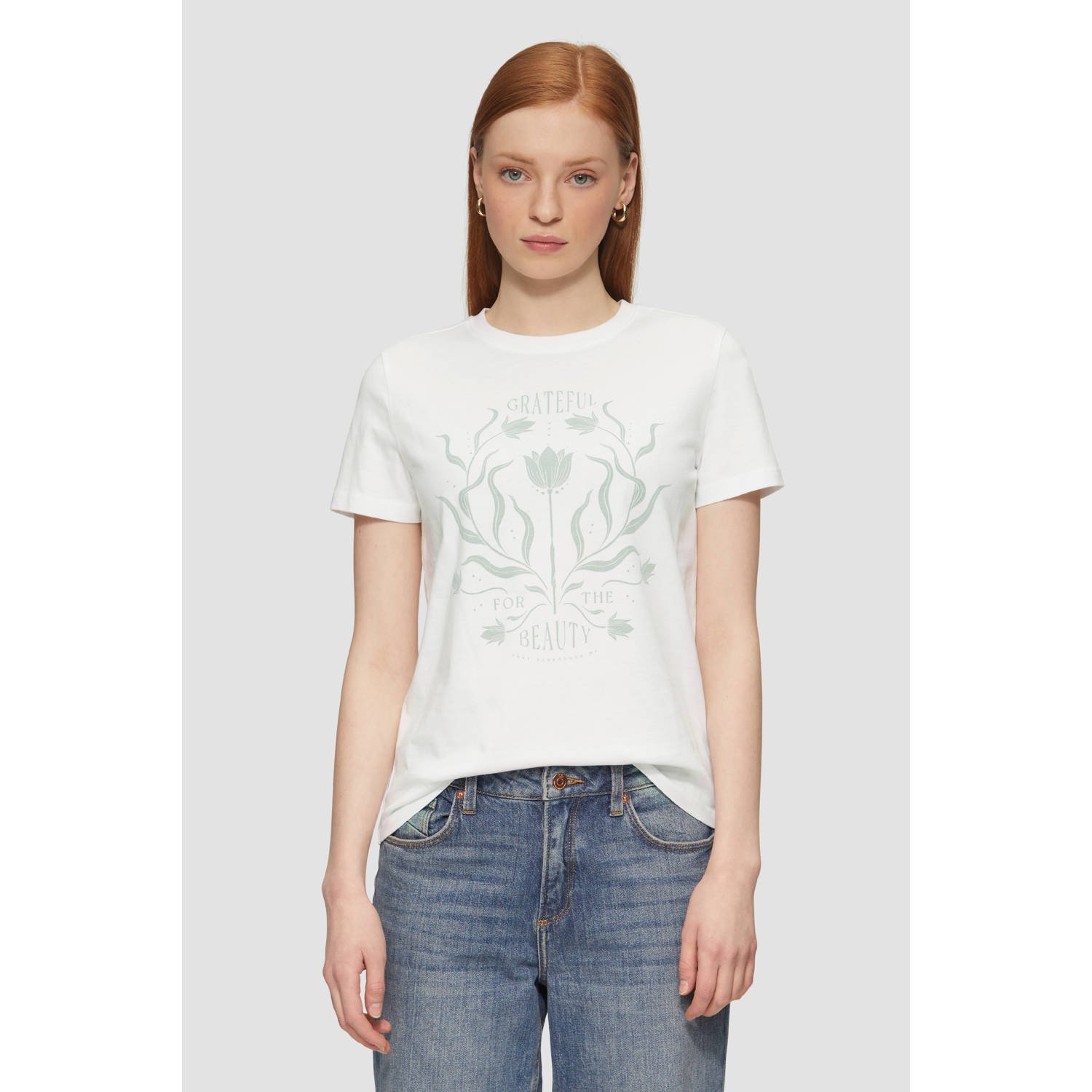 Q S by s.Oliver T-shirt wit