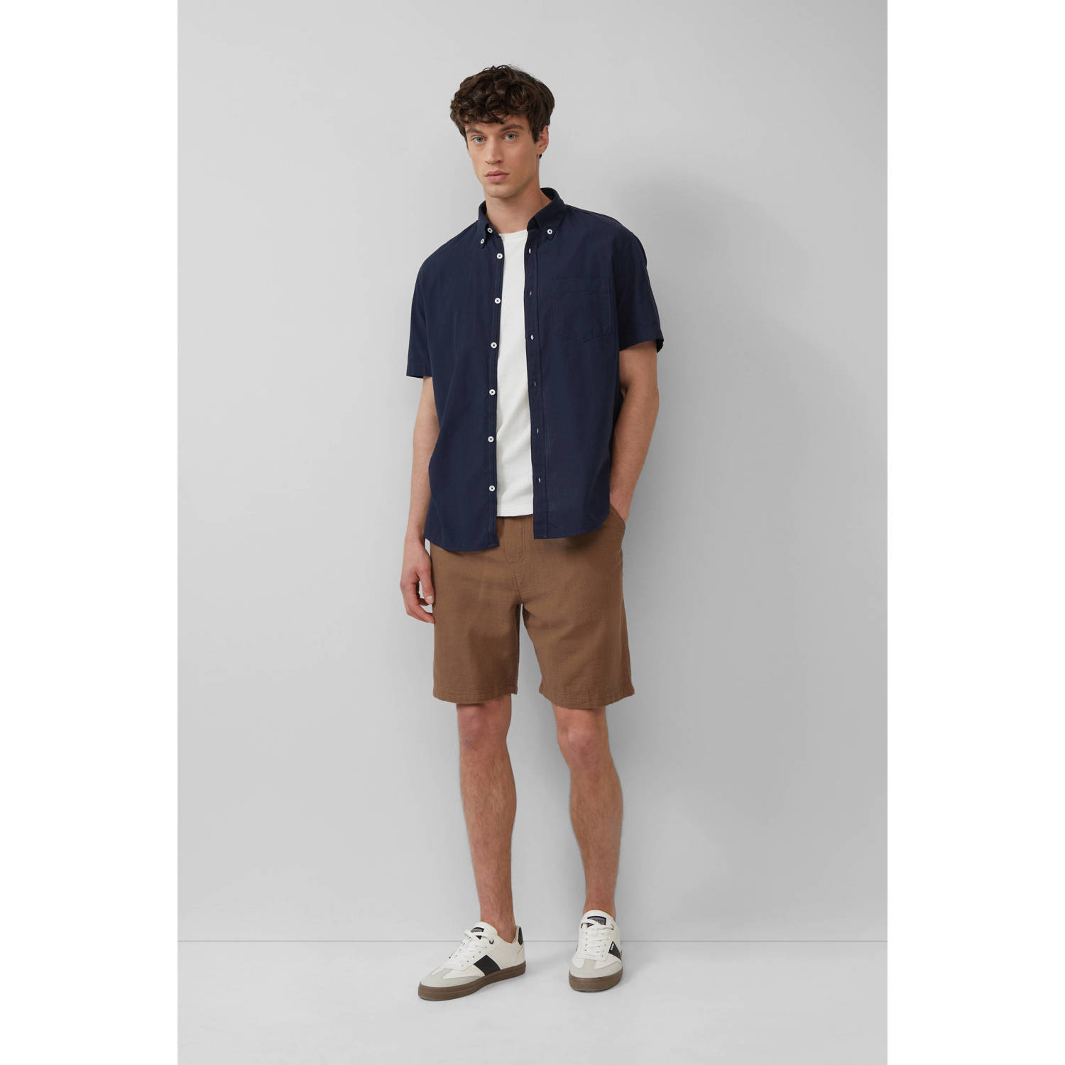 s.Oliver casual overhemd donkerblauw