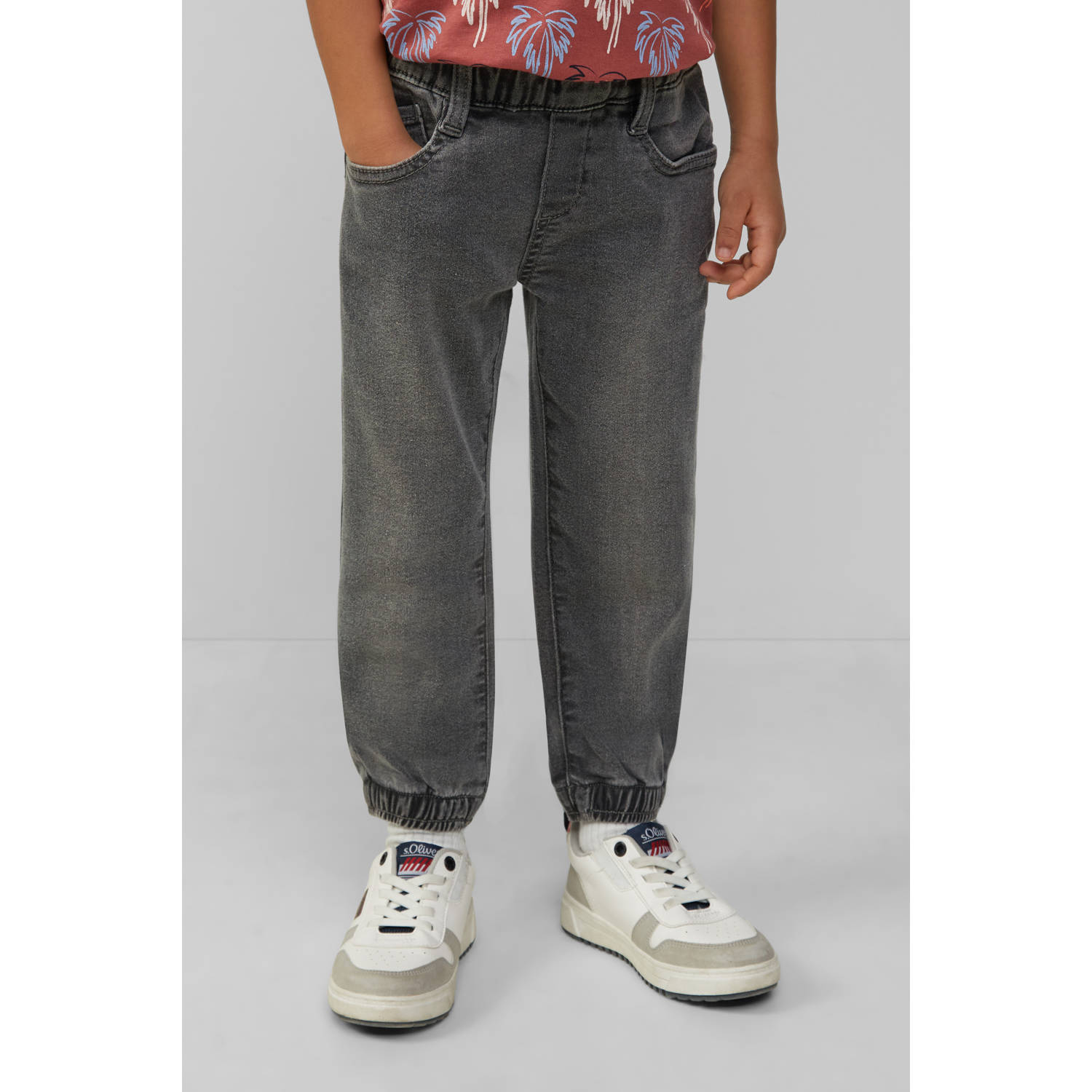 S.Oliver waist regular fit jeans grey denim