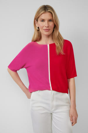gebreide trui roze