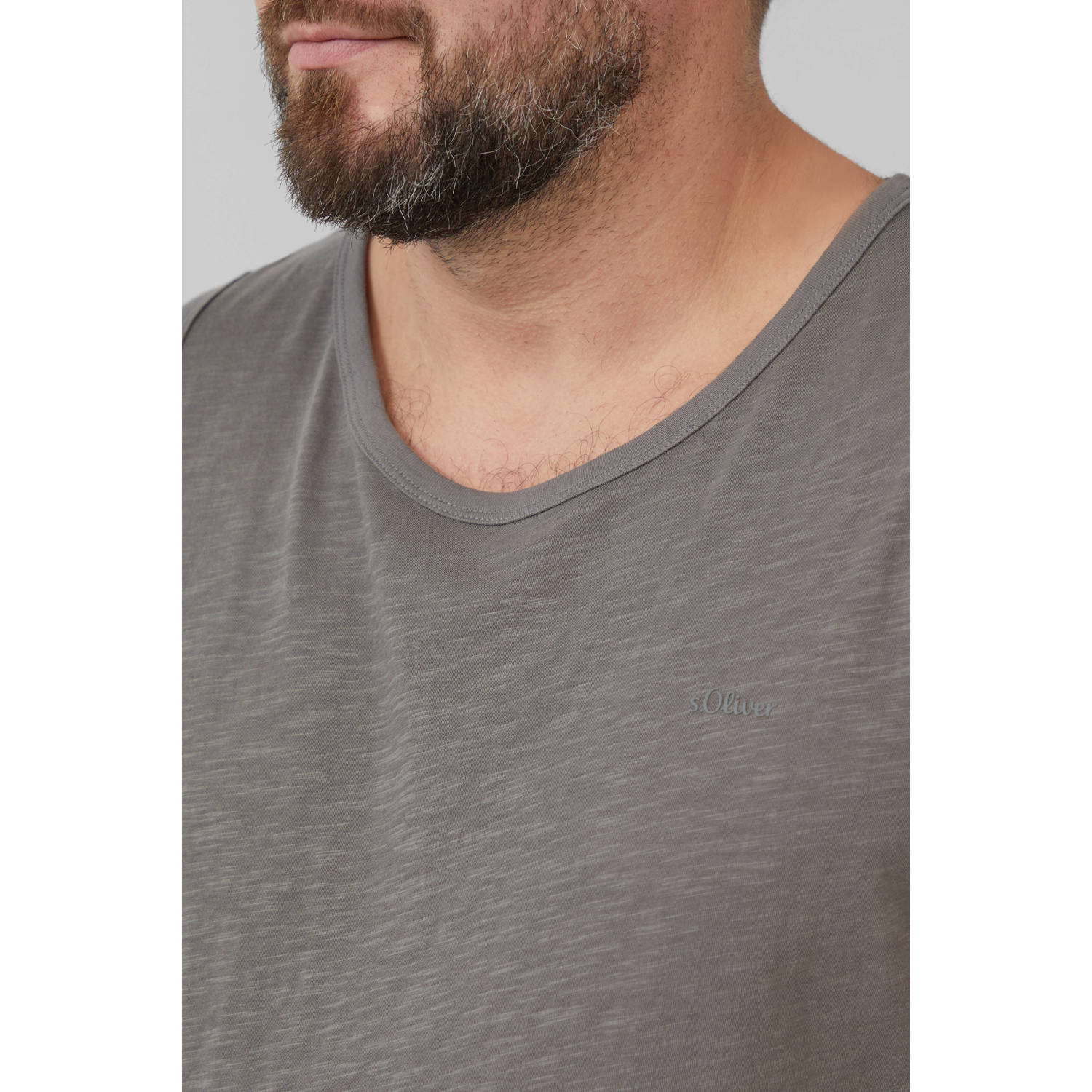 s.Oliver Big Size T-shirt grijs