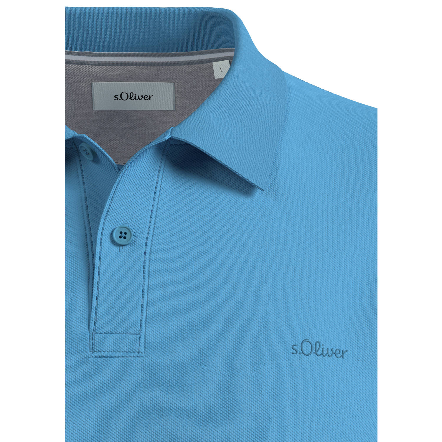s.Oliver regular polo blauw