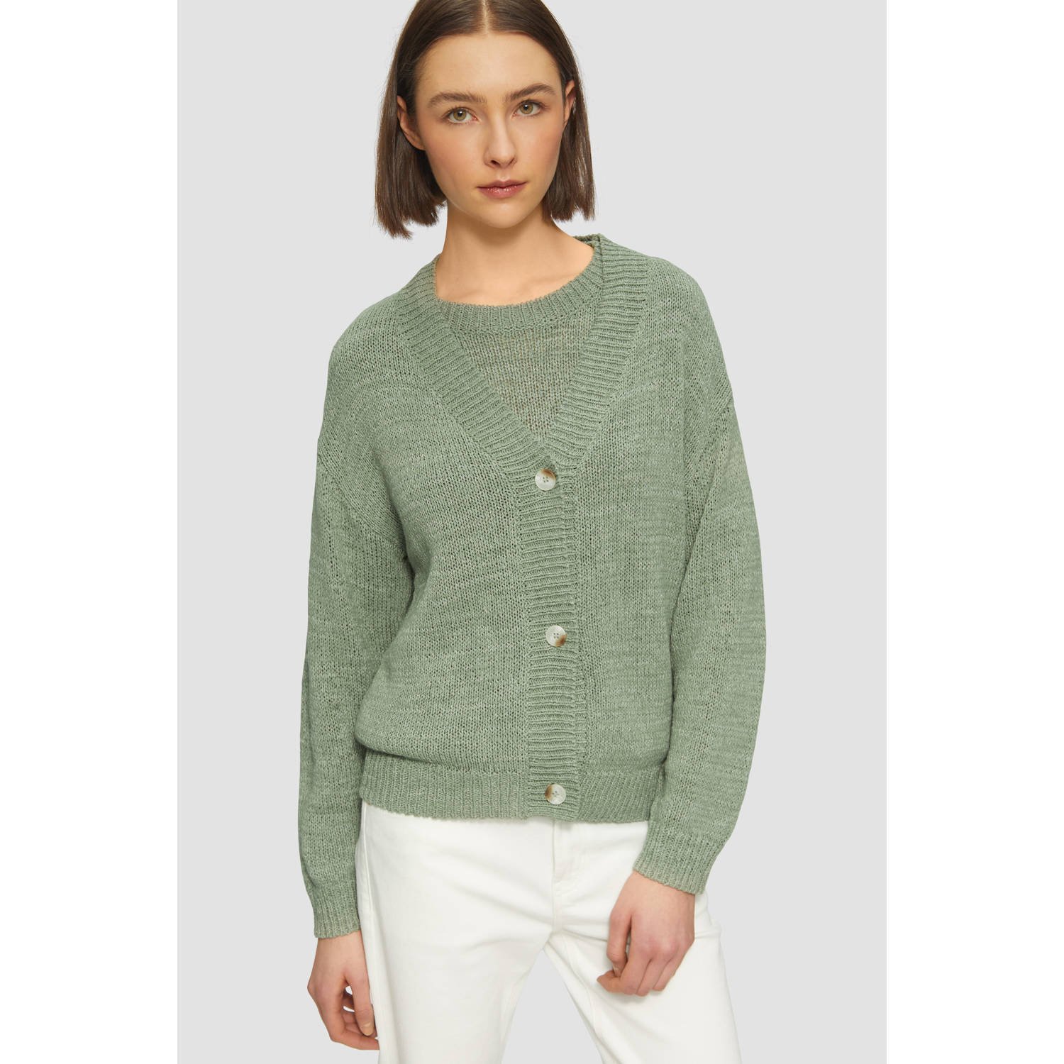 S.Oliver RED LABEL Relaxed fit gebreide pullover van katoenmix