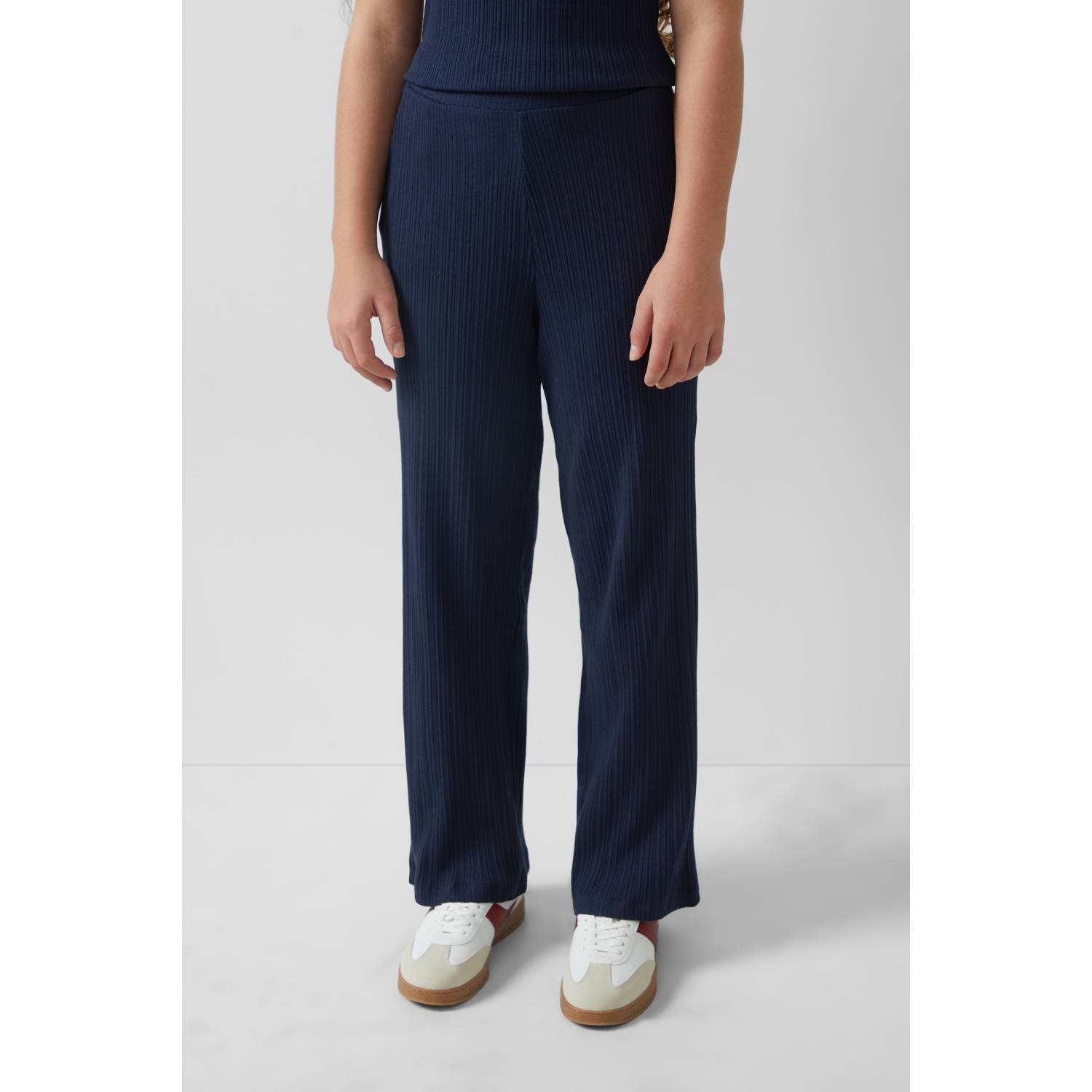 S.Oliver RED LABEL Wijde broek van katoenmix