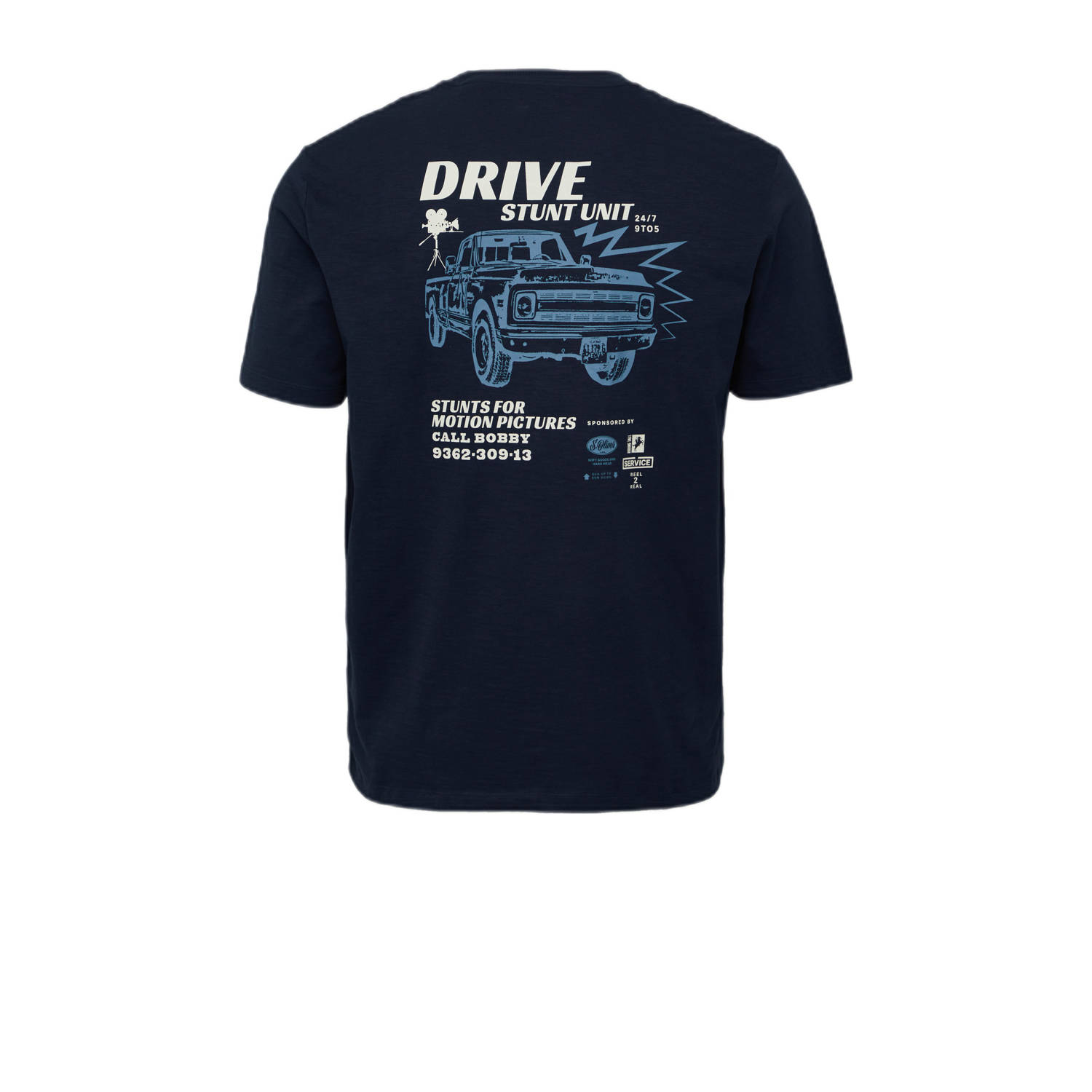 s.Oliver Big Size T-shirt donkerblauw