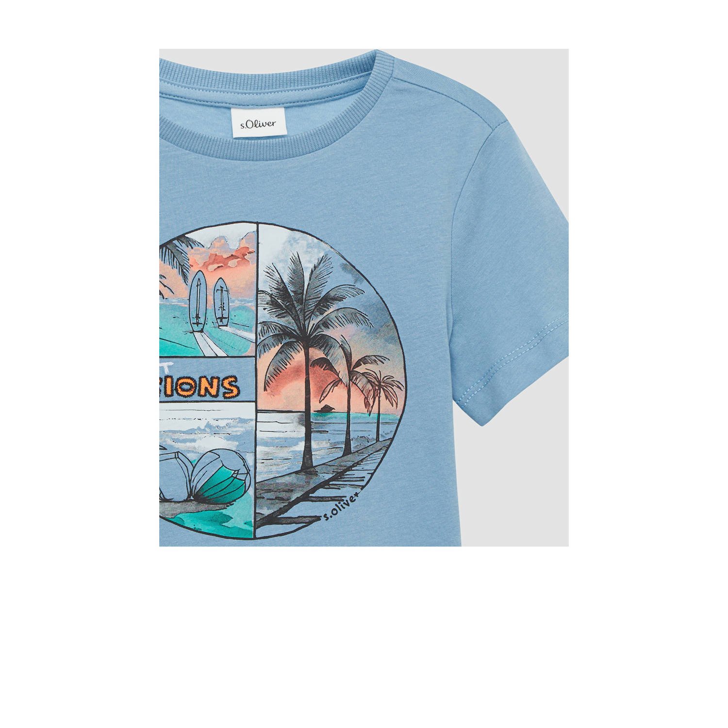 s.Oliver T-shirt lichtblauw