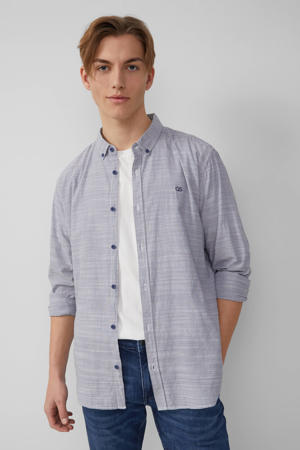 casual overhemd blauw