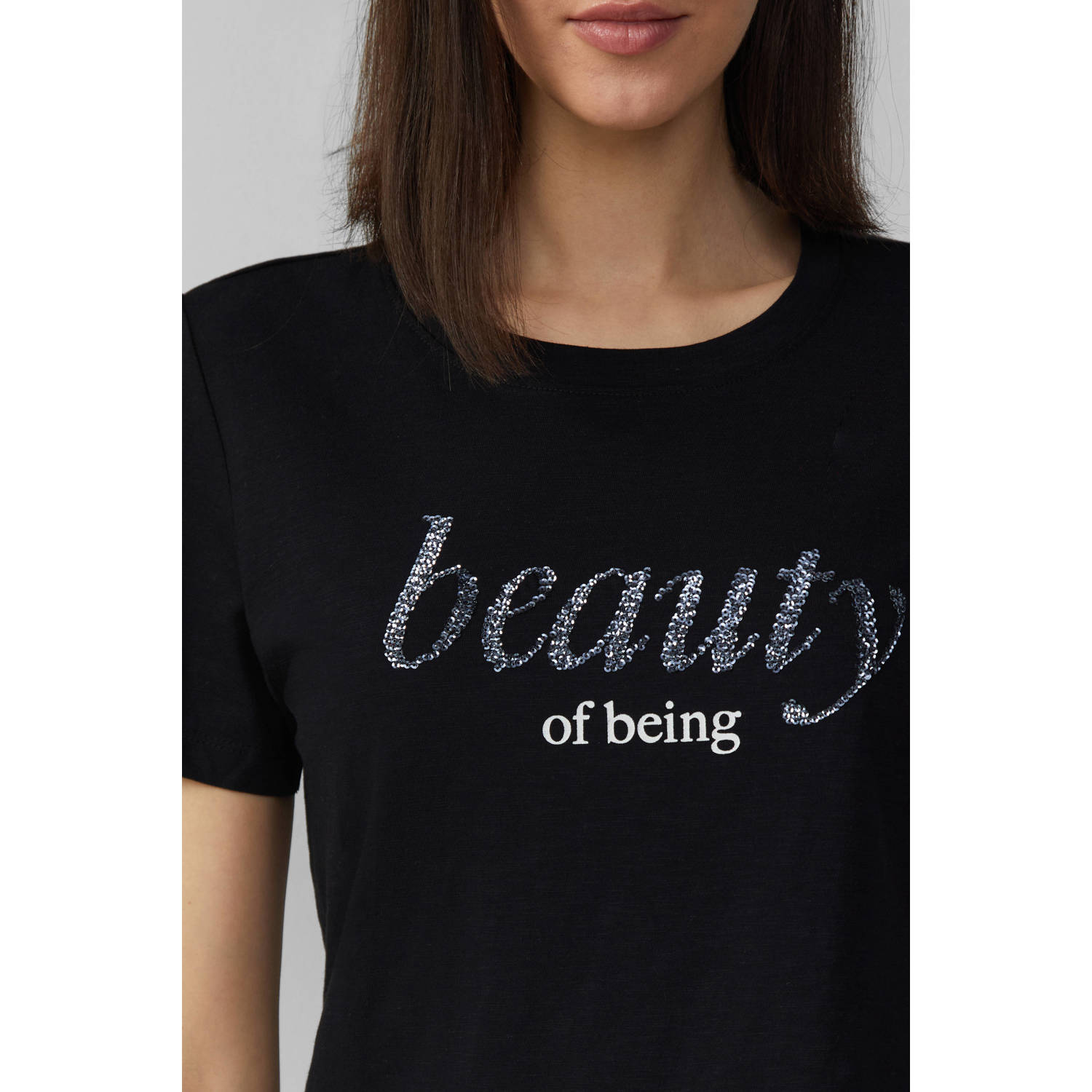 s.Oliver T-shirt zwart