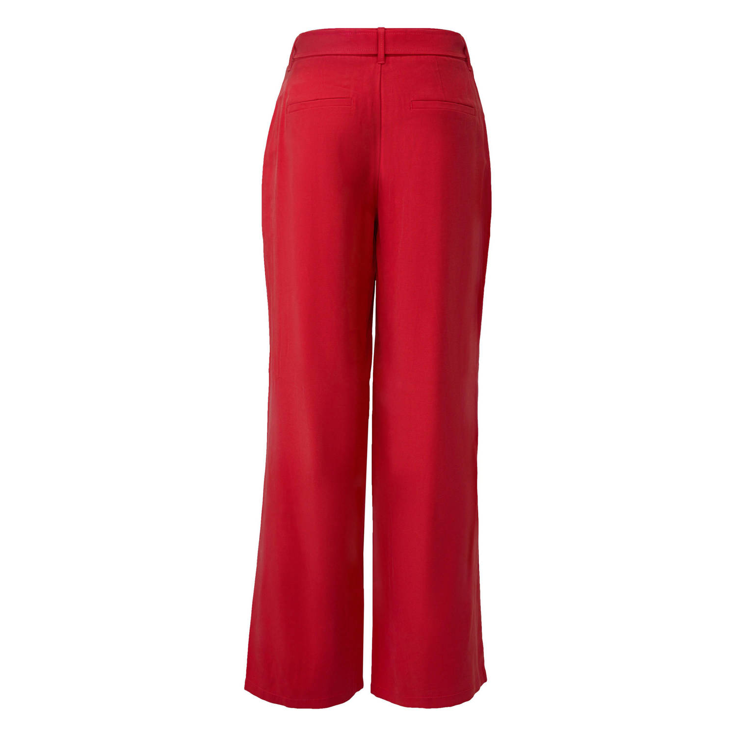 s.Oliver wide leg high waist casual broek rood