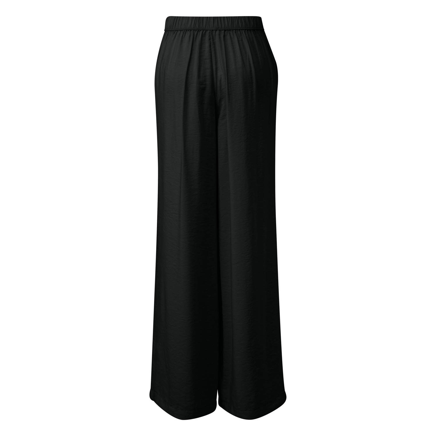 s.Oliver wide leg high waist casual broek zwart