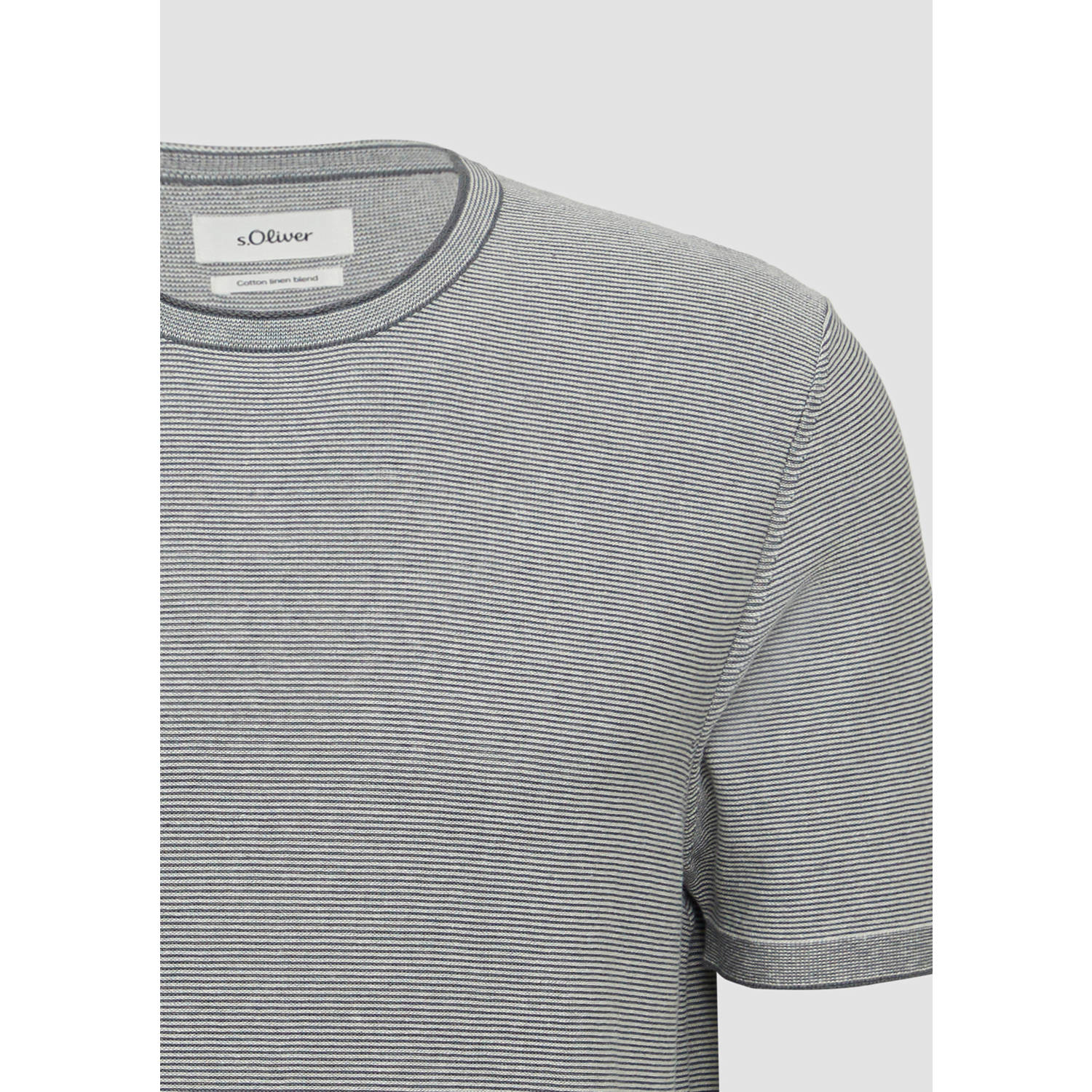 s.Oliver T-shirt fijn gebreid grijs