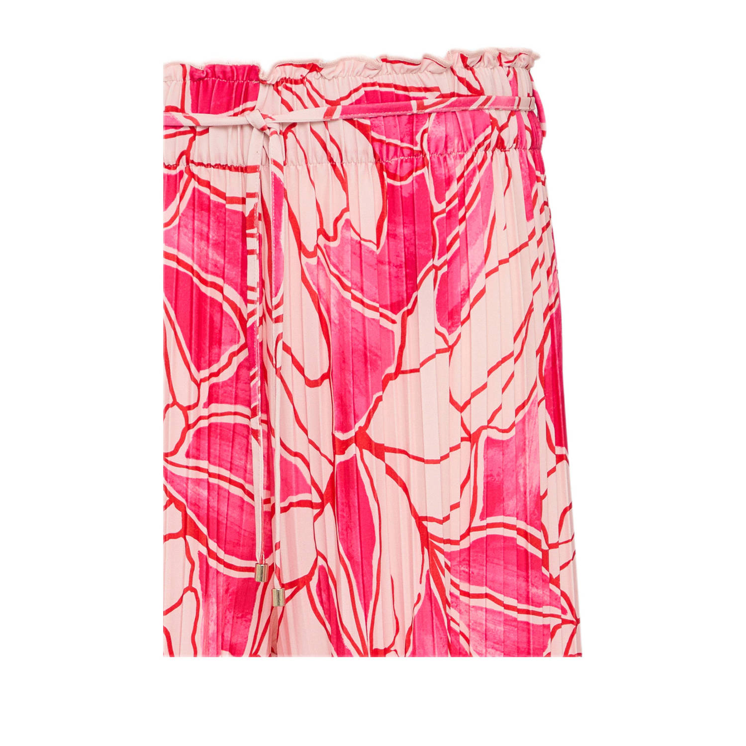 s.Oliver BLACK LABEL wide leg high waist casual broek roze