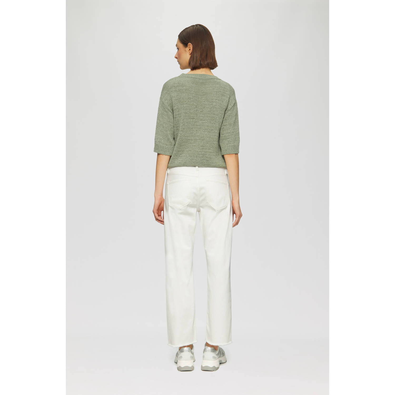 s.Oliver cropped jeans ecru