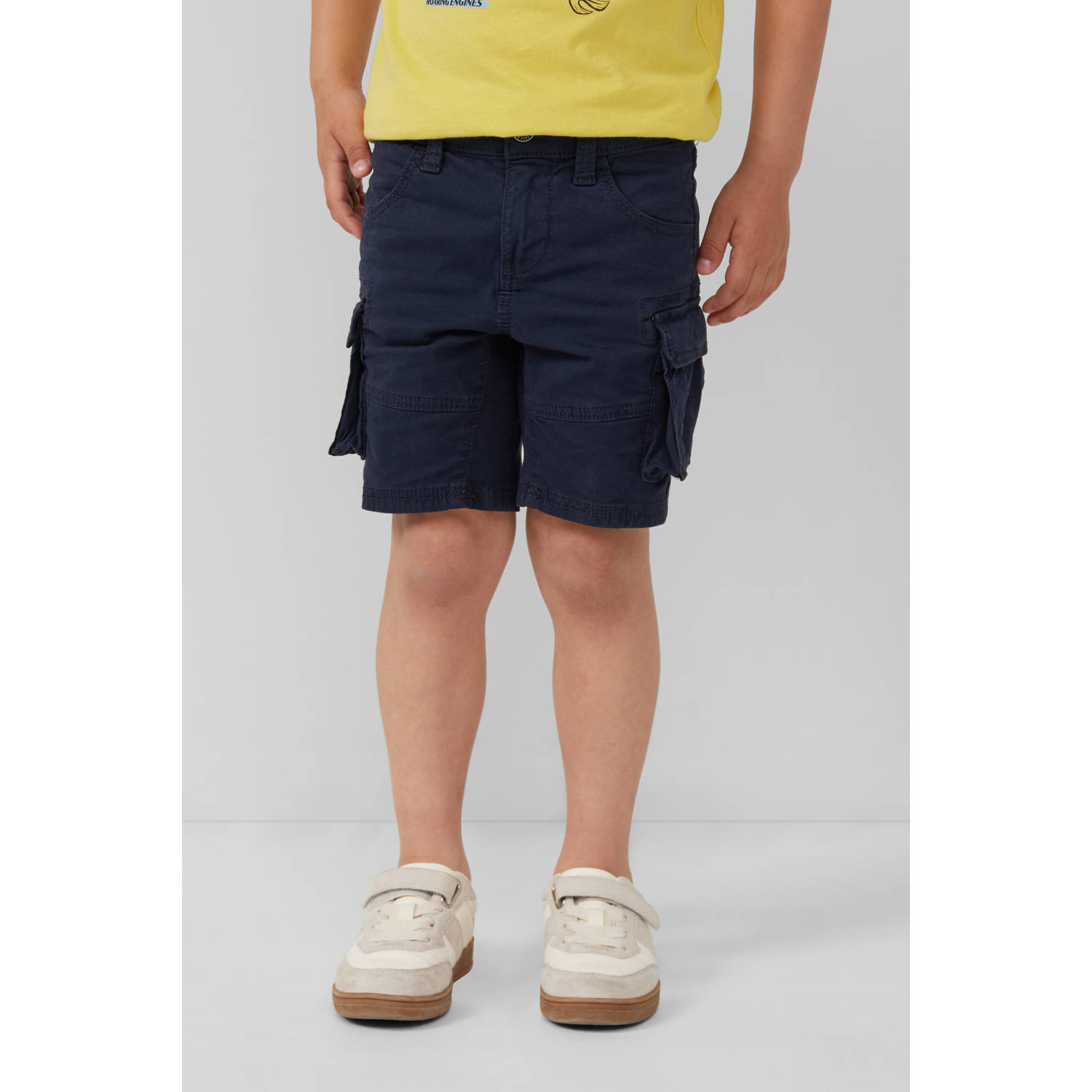 S.Oliver RED LABEL Slim fit top korte cargobroek van katoenmix