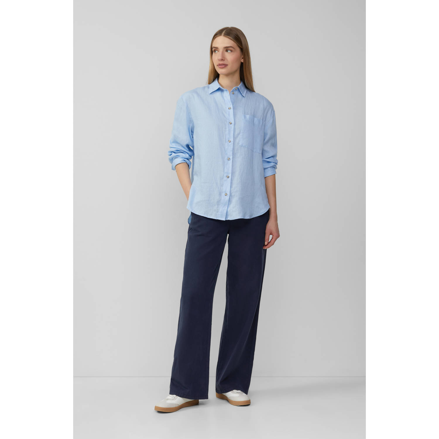 s.Oliver blouse lichtblauw