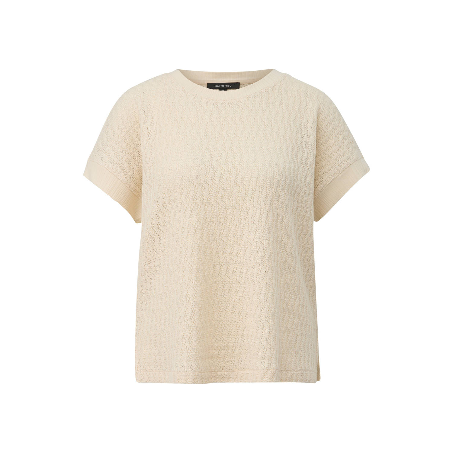 Comma T-shirt in tricot-look