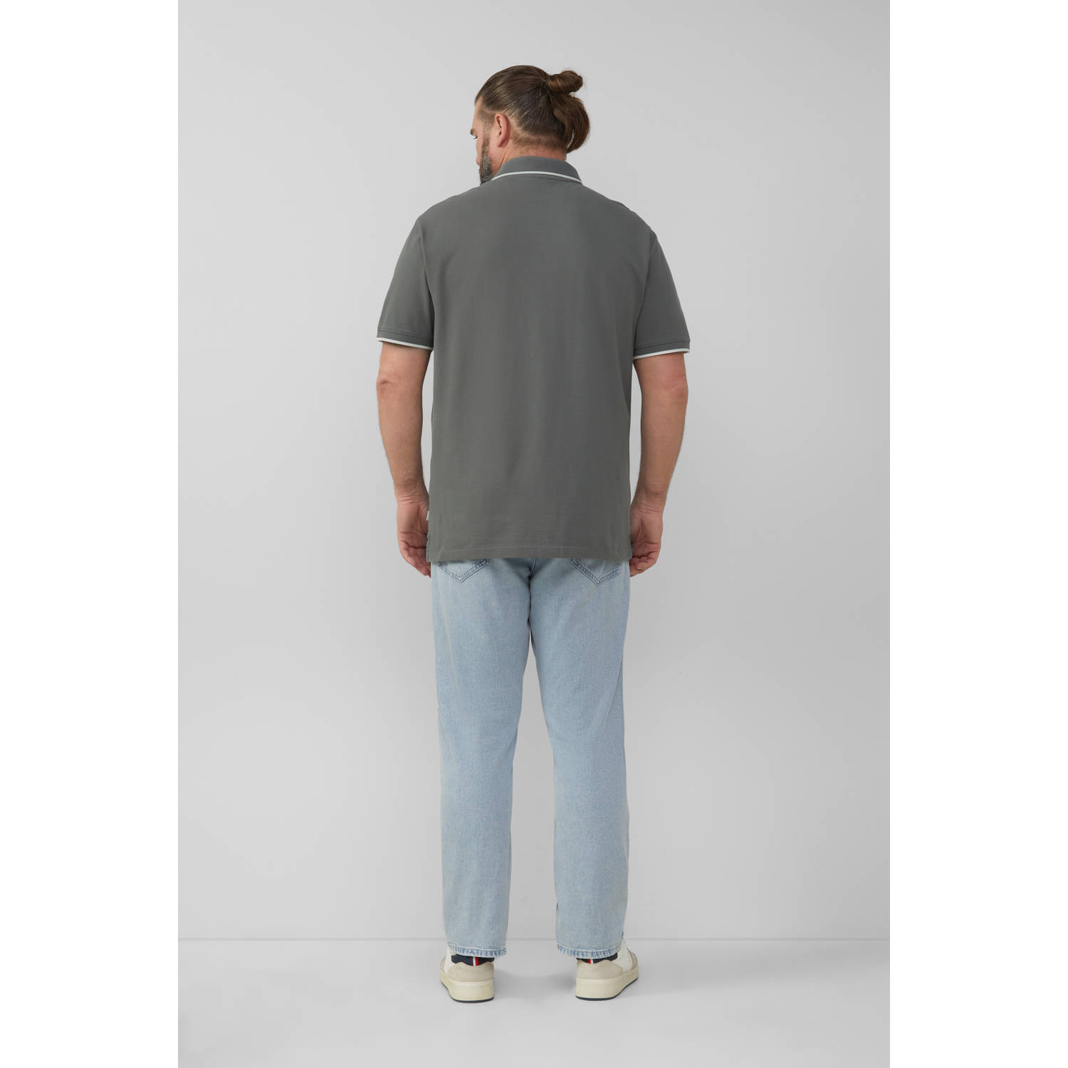 s.Oliver Big Size polo grijs