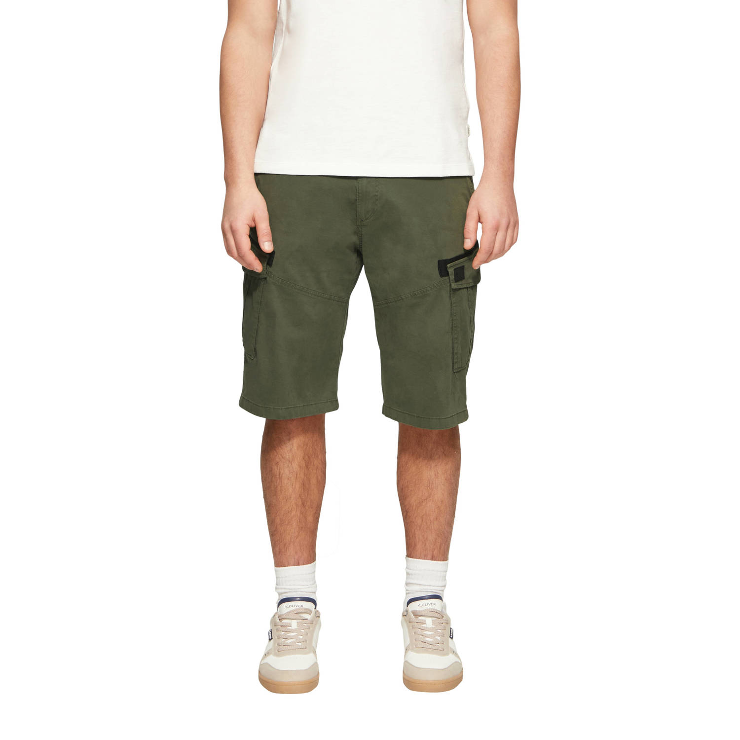 s.Oliver regular cargo short kaki