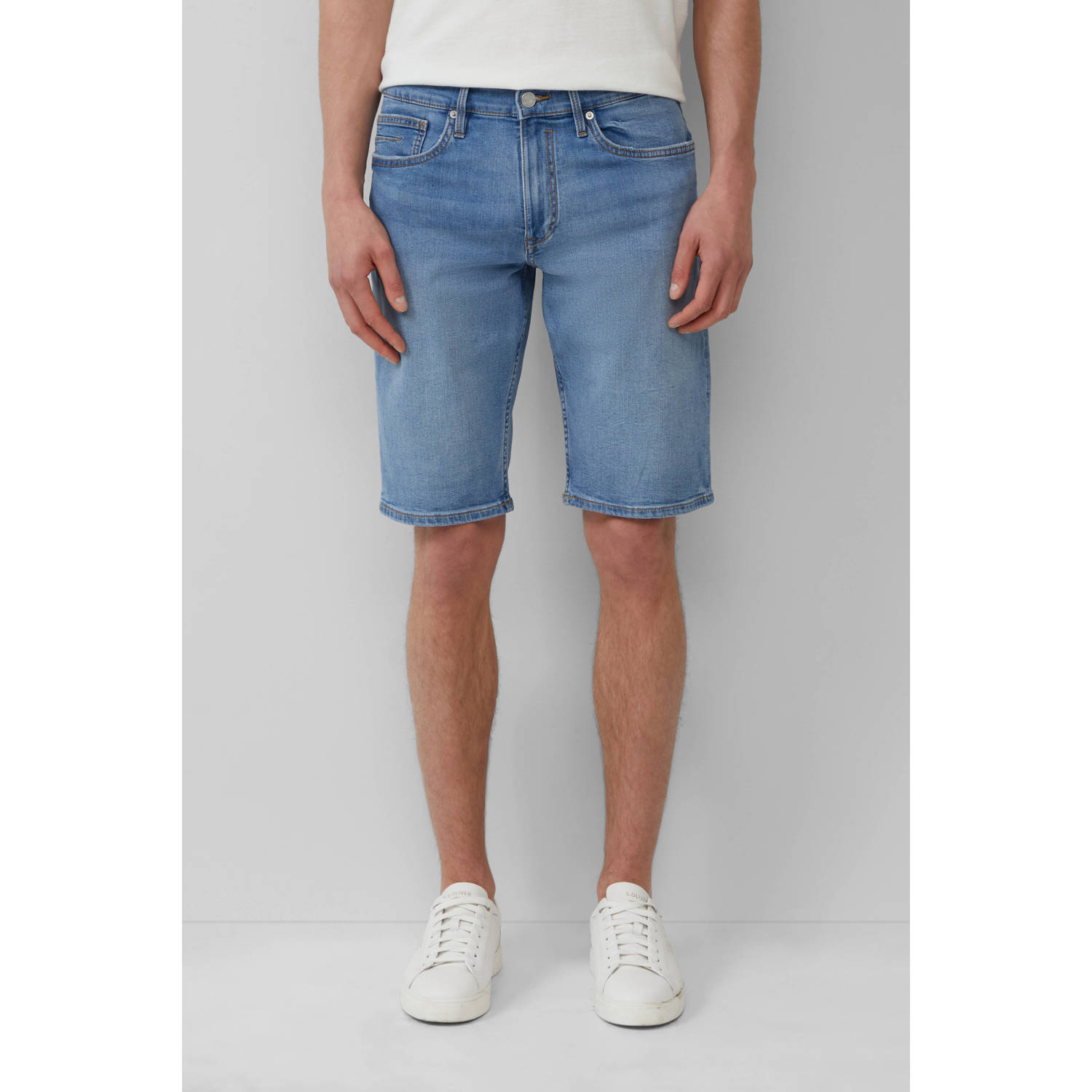 S.Oliver denim regular denim short light blue denim