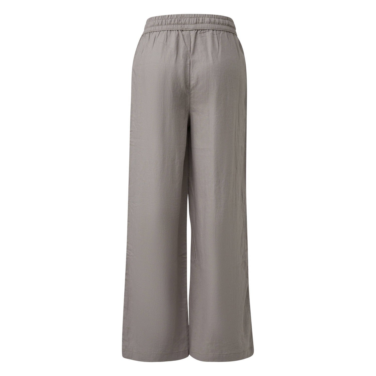 Q S by s.Oliver linnen wide leg regular waist broek