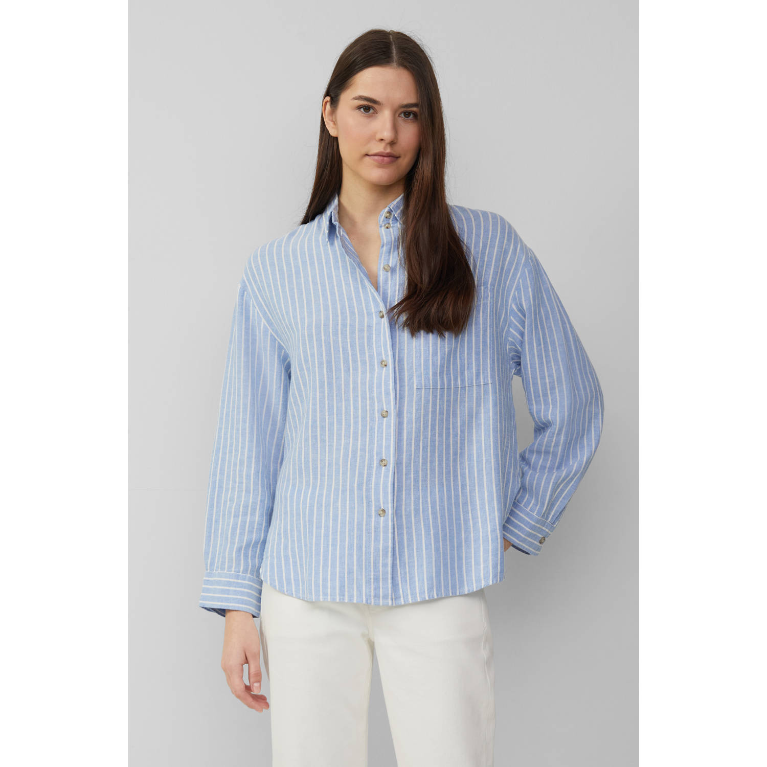 S.Oliver Blouse met lange mouwen met streepmotief
