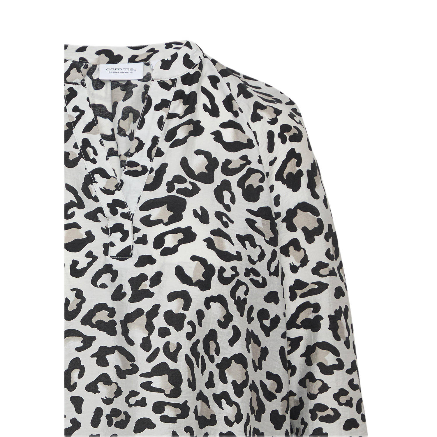 comma casual identity top grijs