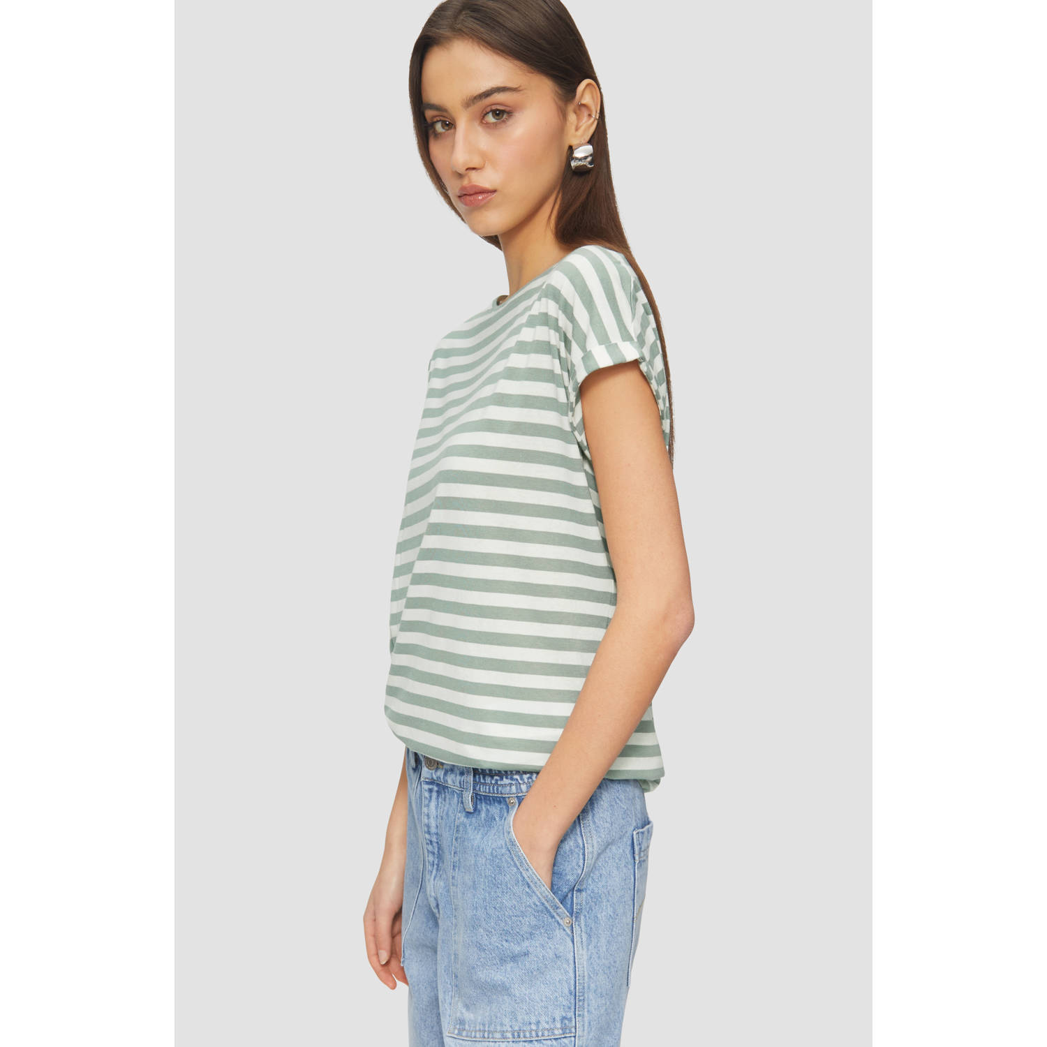 Q S by s.Oliver T-shirt lichtgroen