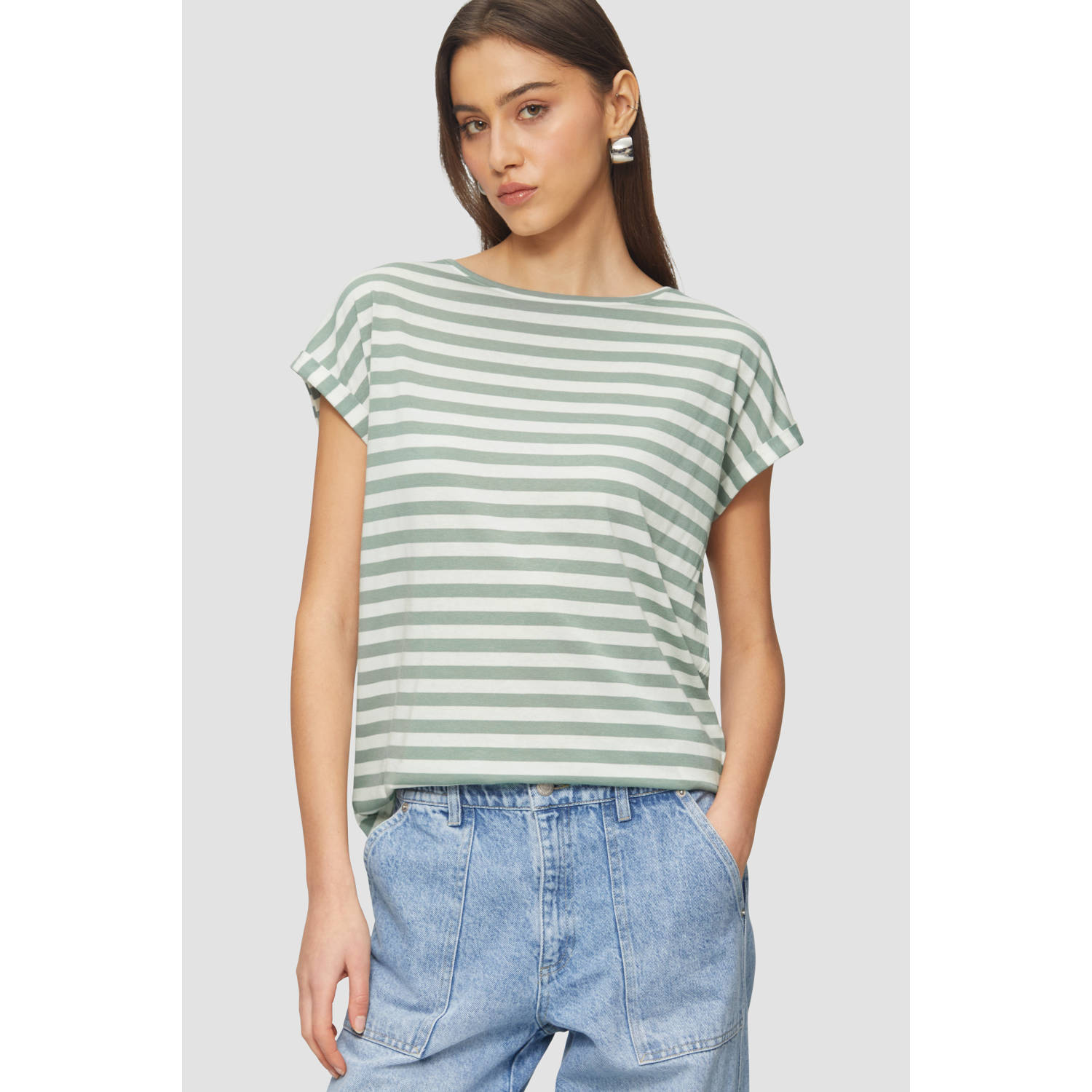 Q S by s.Oliver T-shirt lichtgroen