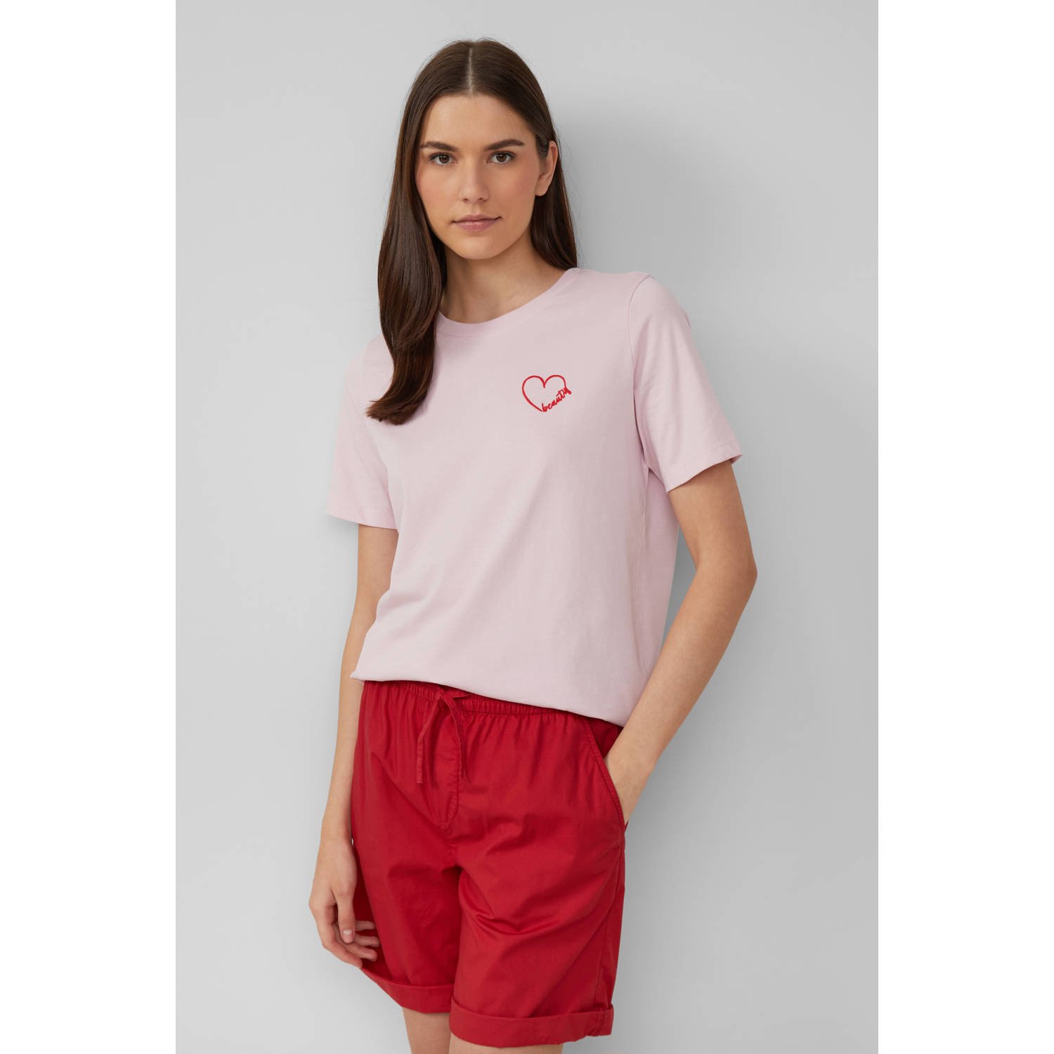 S.Oliver RED LABEL Regular fit T-shirt van puur katoen