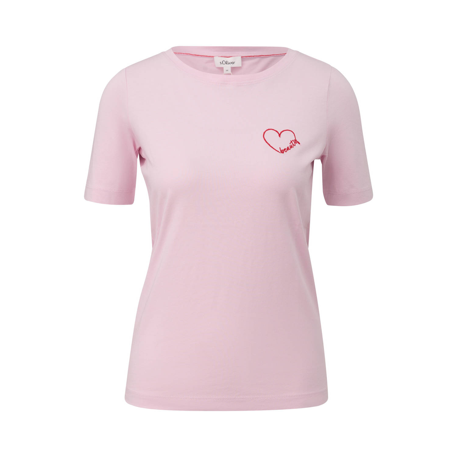 S.Oliver RED LABEL Regular fit T-shirt van puur katoen