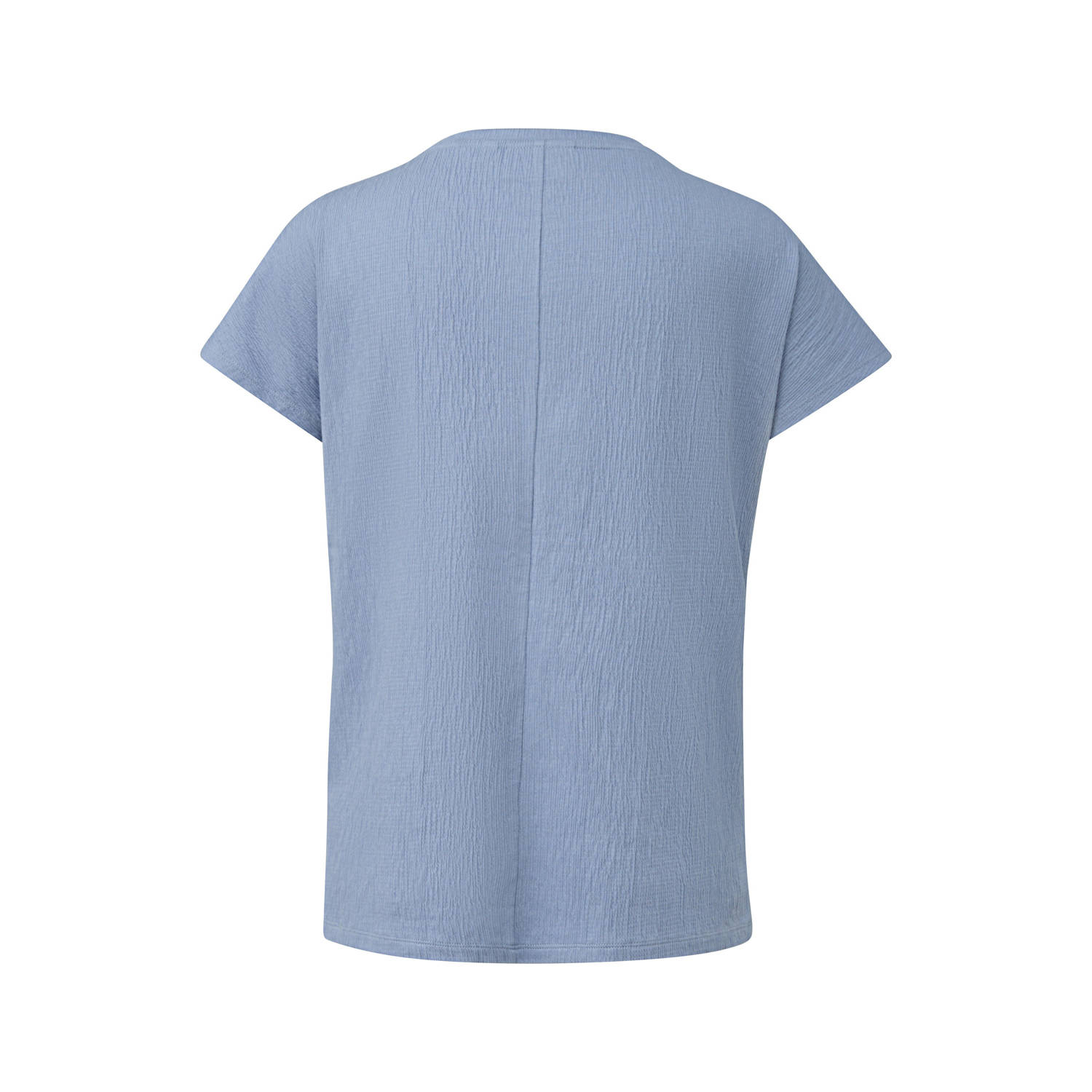 comma casual identity top lichtblauw