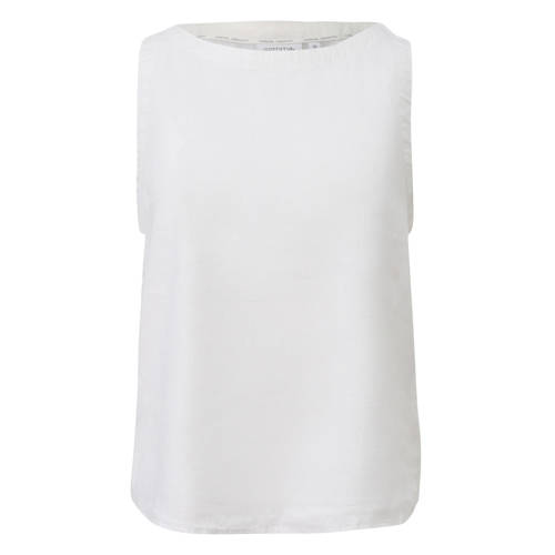 comma casual identity linnen mouwloze top wit afbeelding