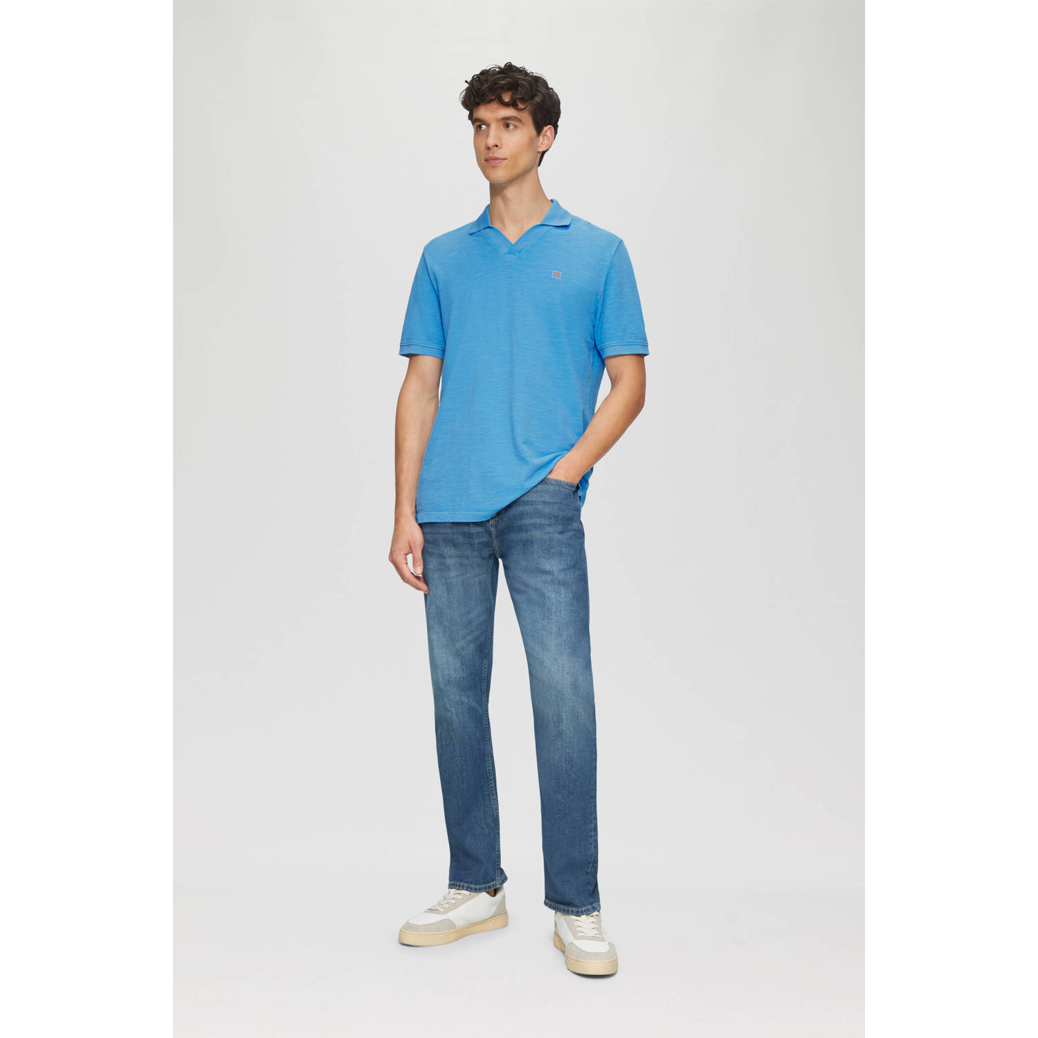 s.Oliver regular polo blauw