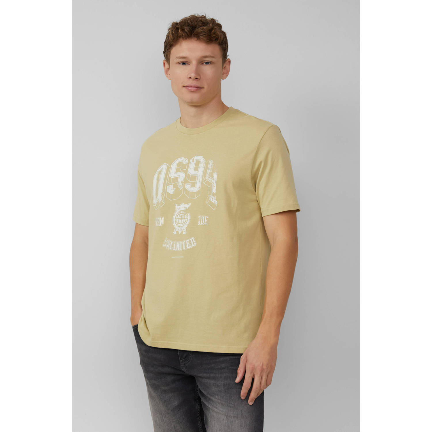 Q S by s.Oliver T-shirt limegroen