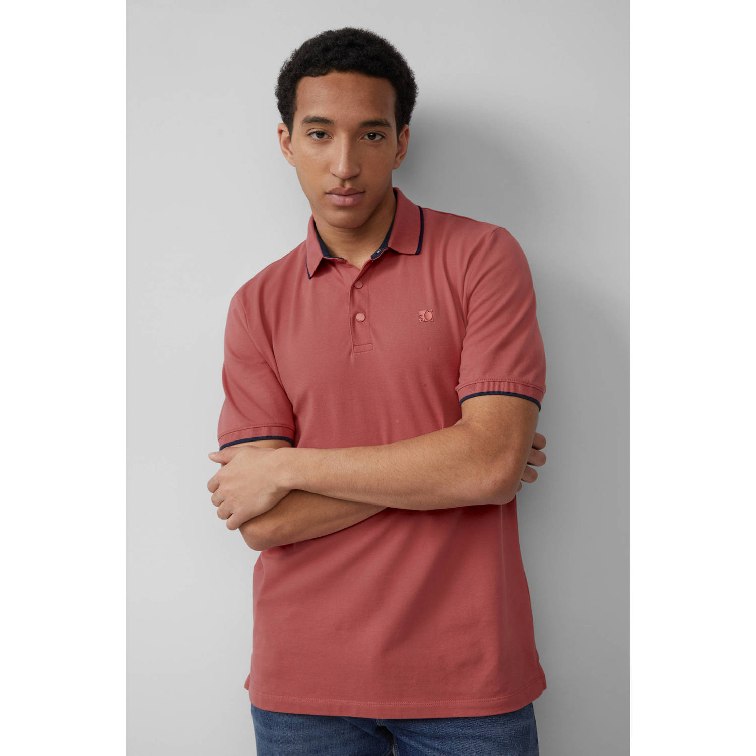 S.Oliver regular polo roze