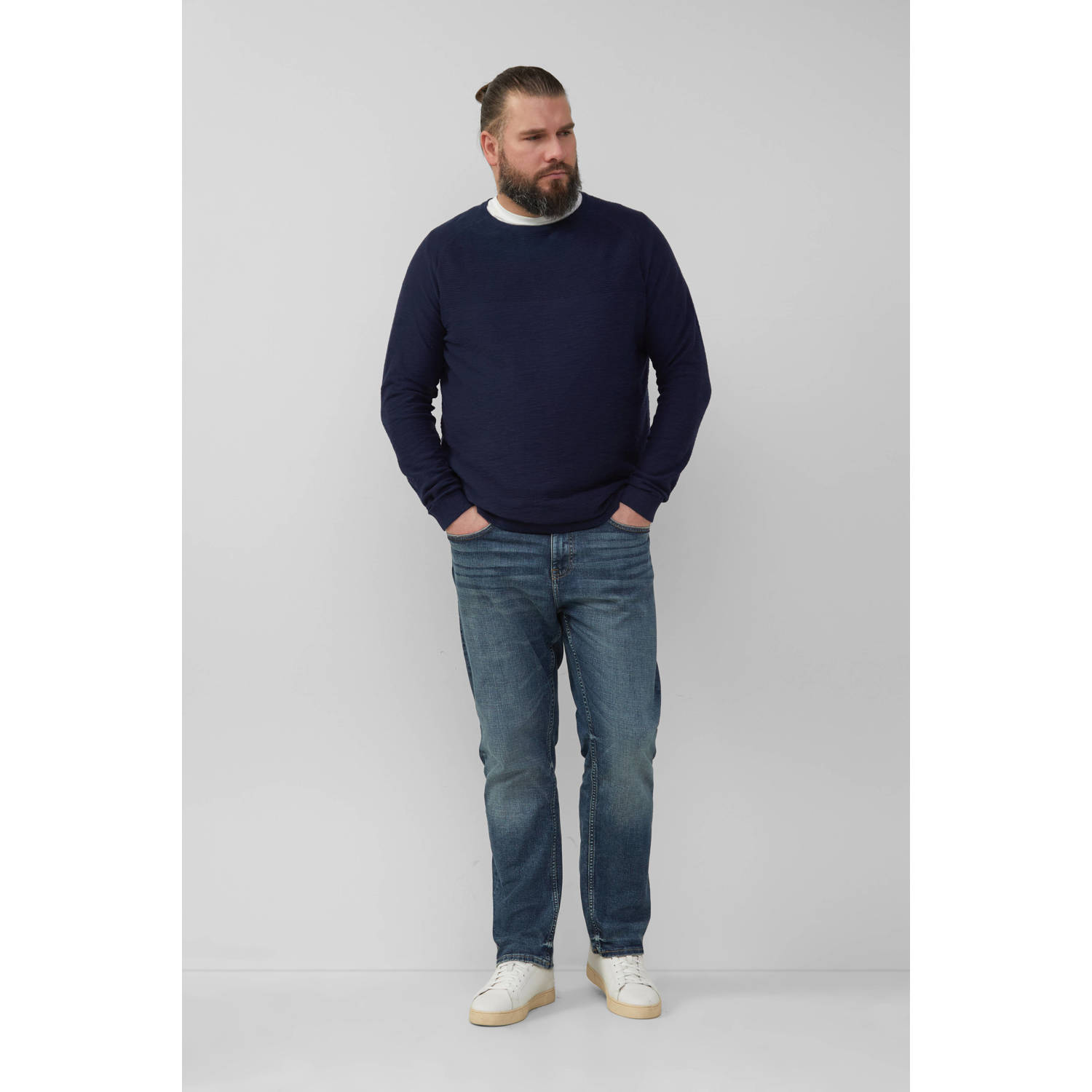S.Oliver Big Size relaxed fit jeans CASBY dark blue denim