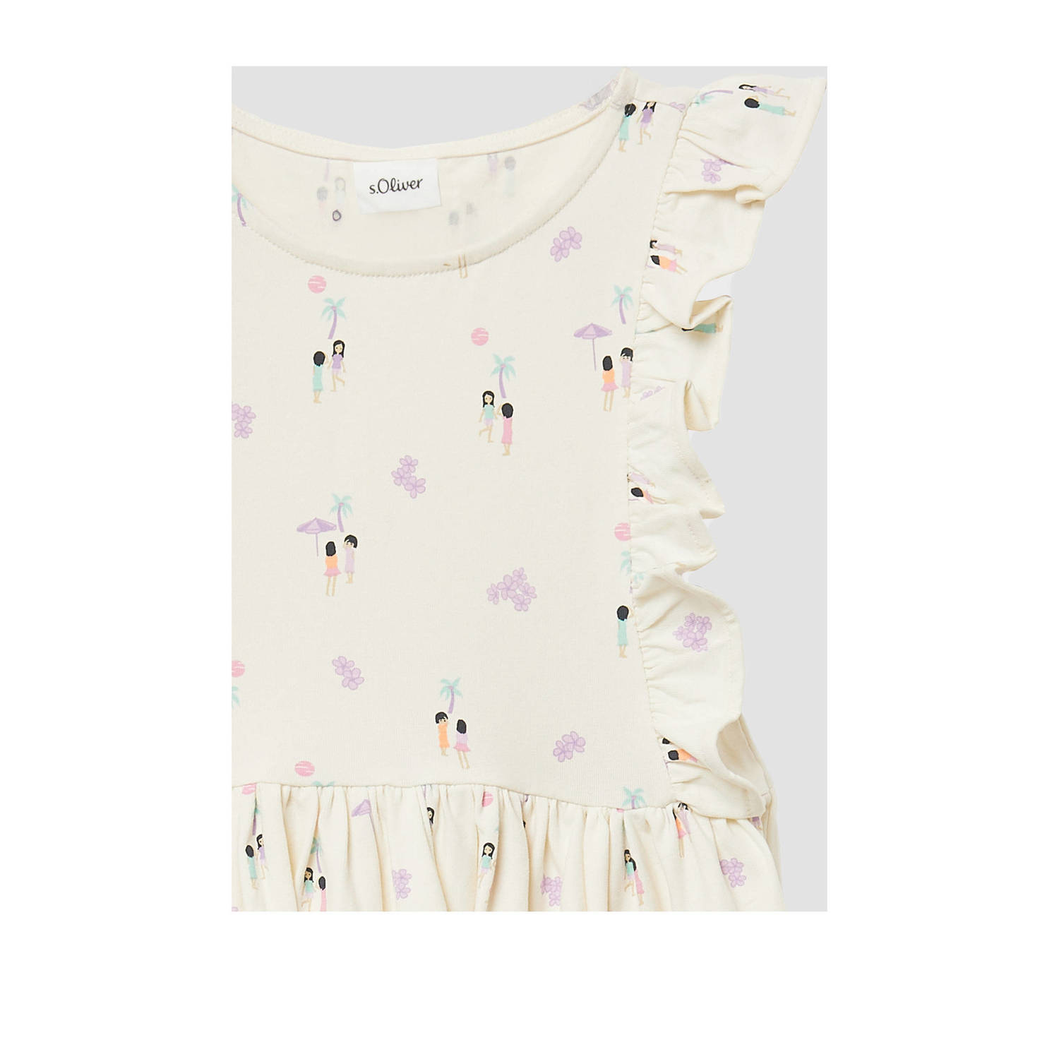 s.Oliver korte jurk beige