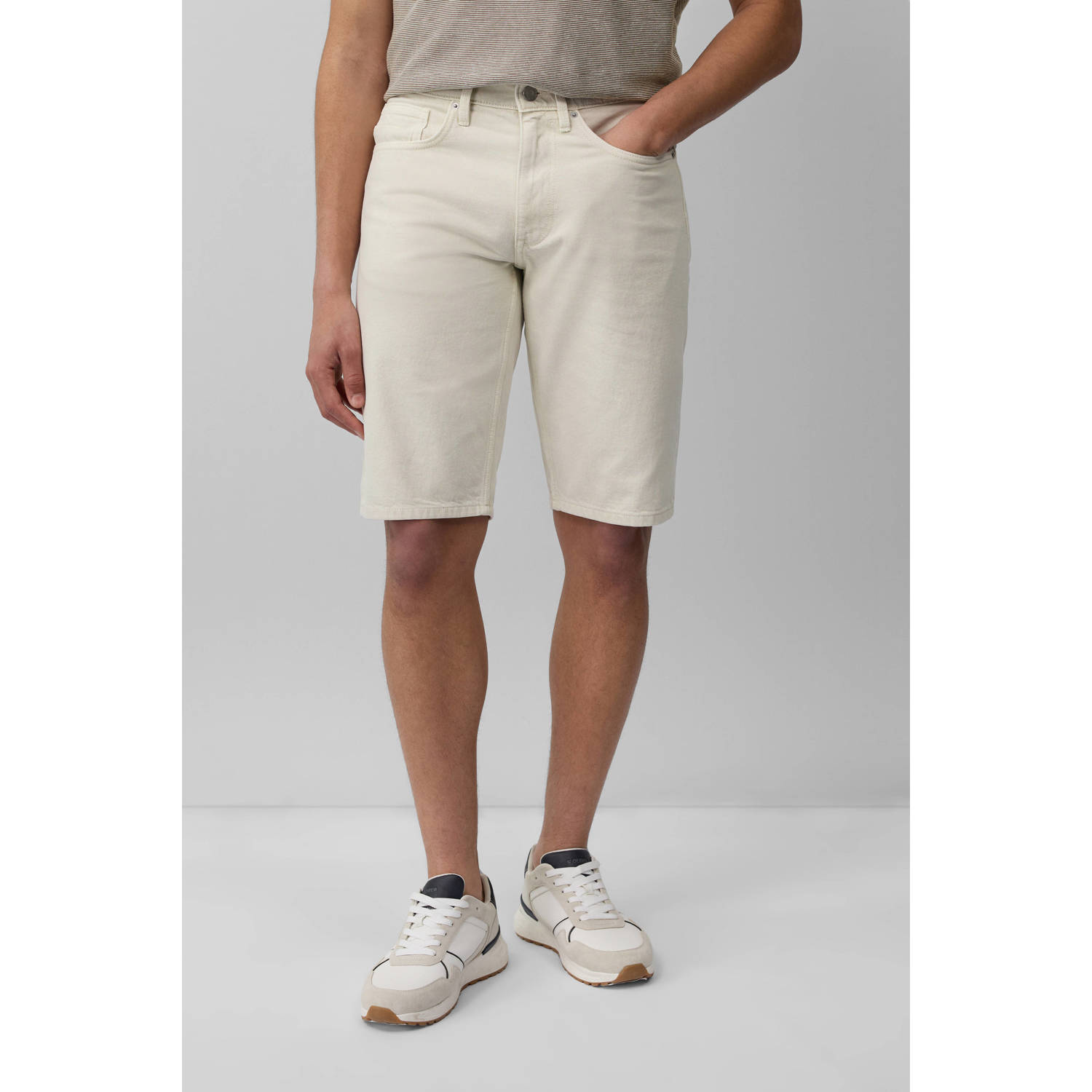 S.Oliver denim regular short ecru