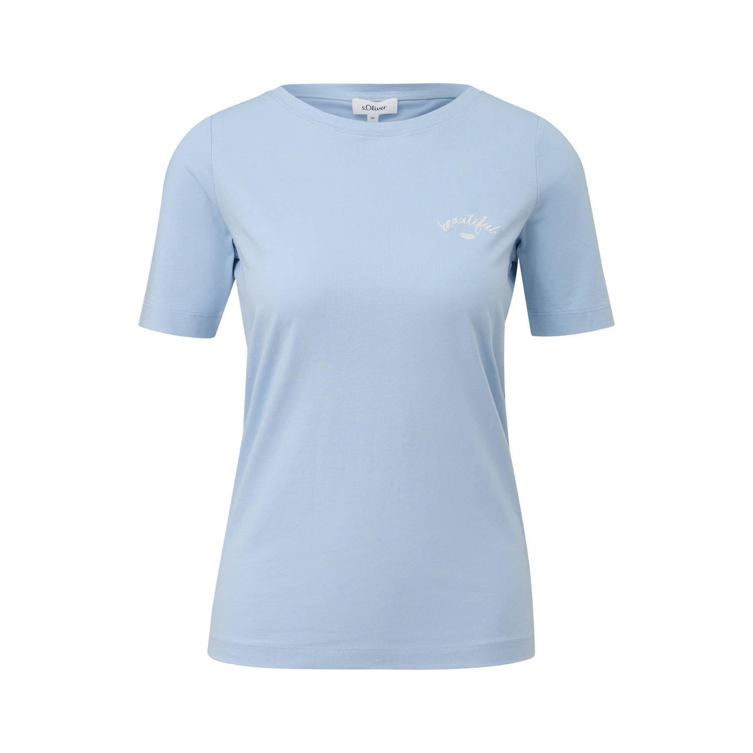S.Oliver RED LABEL Regular fit T-shirt van puur katoen