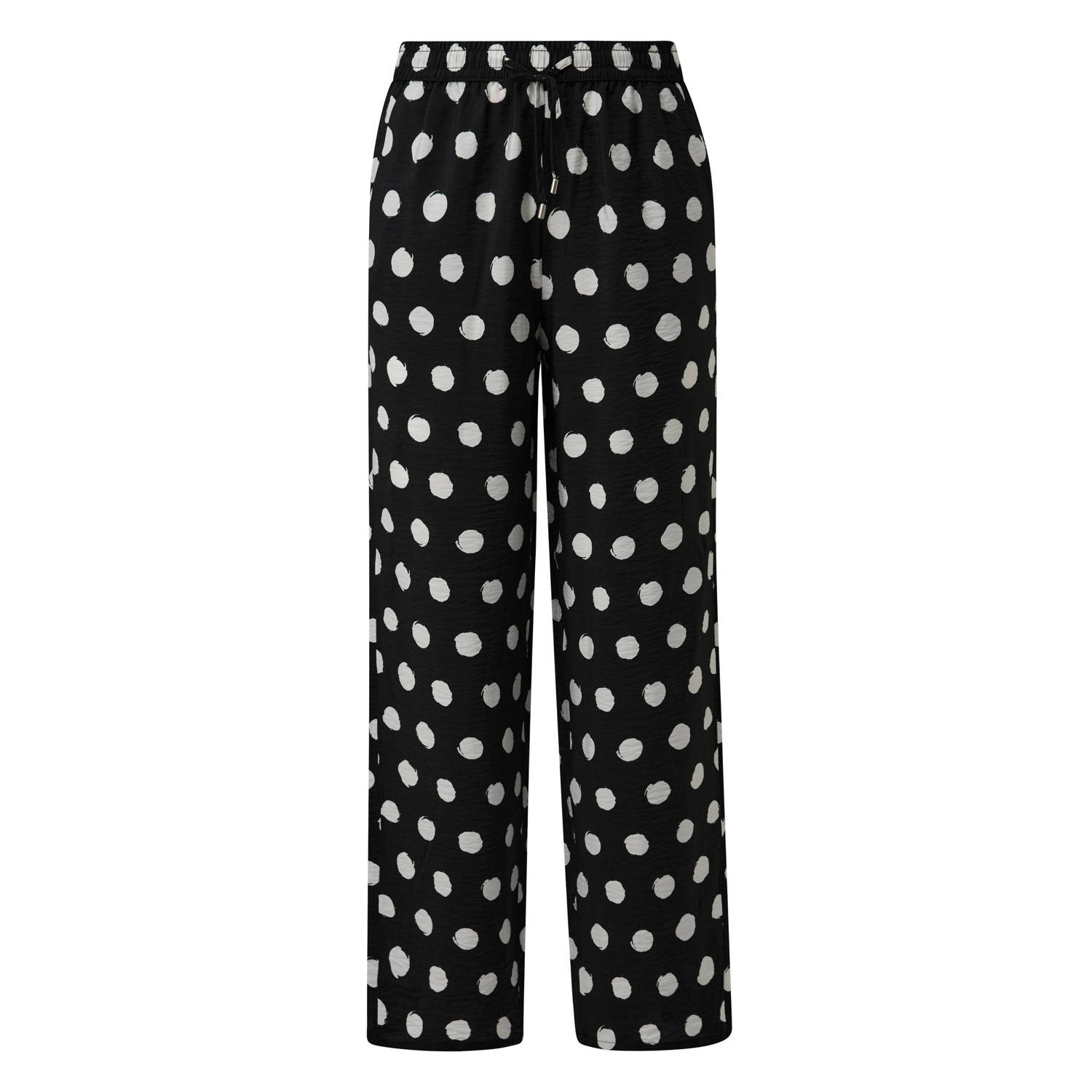 S.Oliver straight regular waist broek zwart