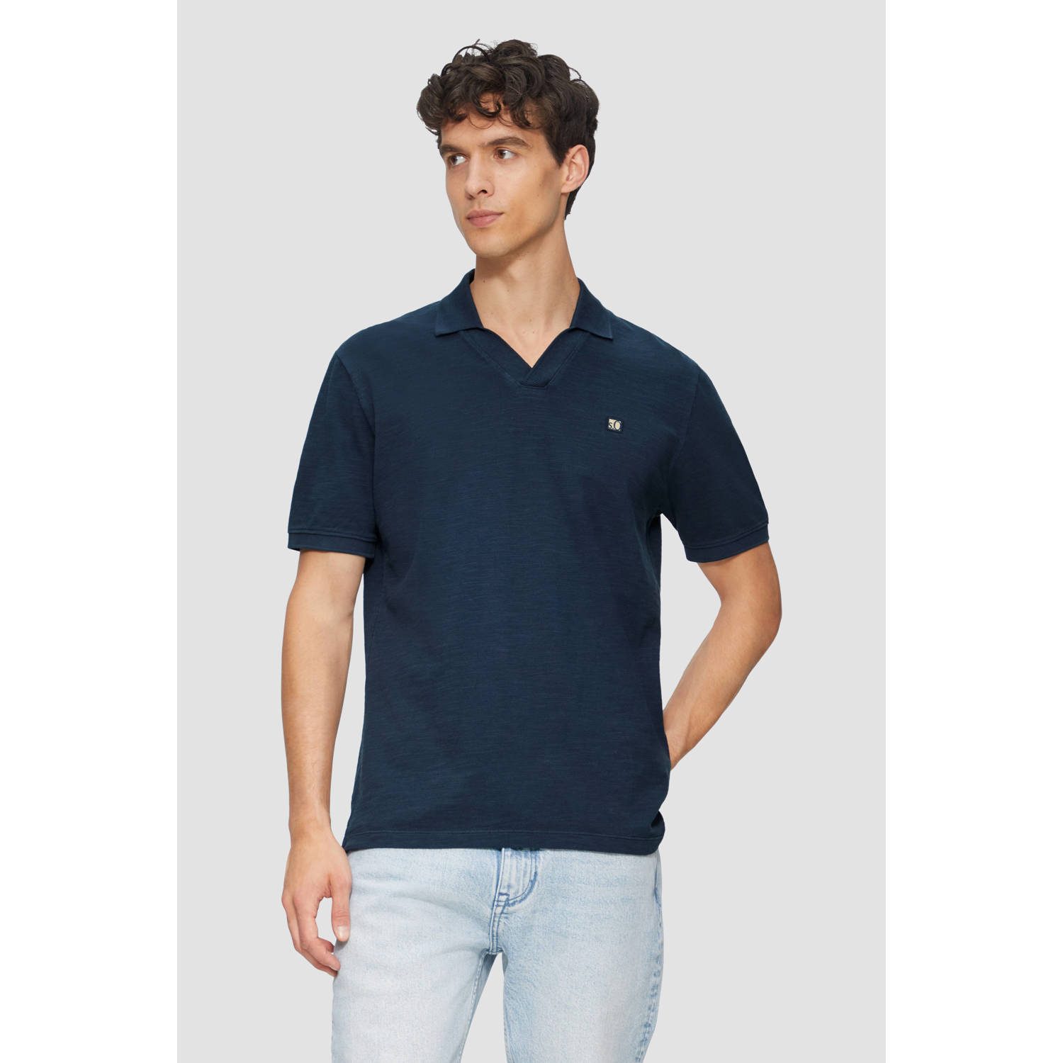 S.Oliver Poloshirt met geborduurd logo