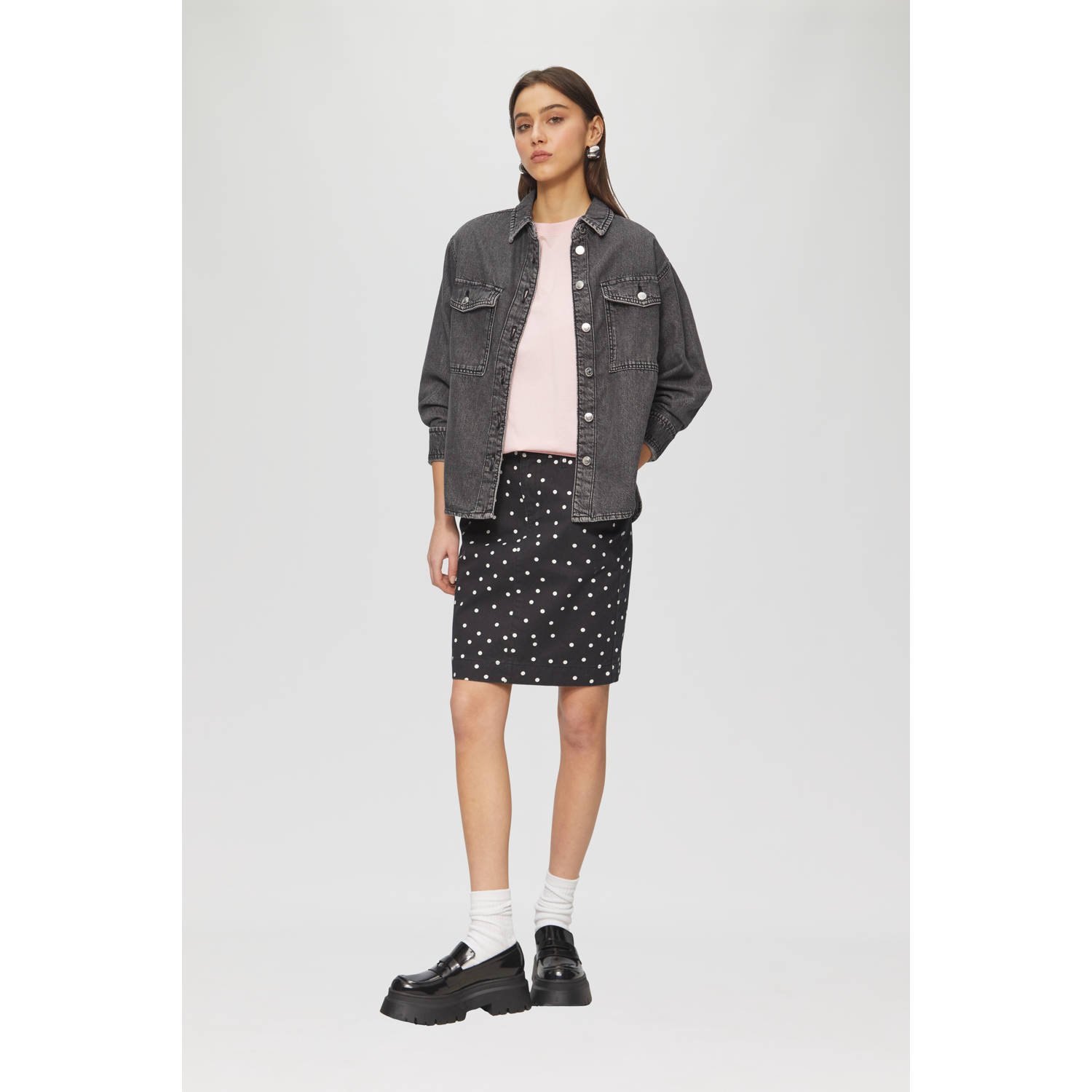 Q S by s.Oliver mini rok zwart
