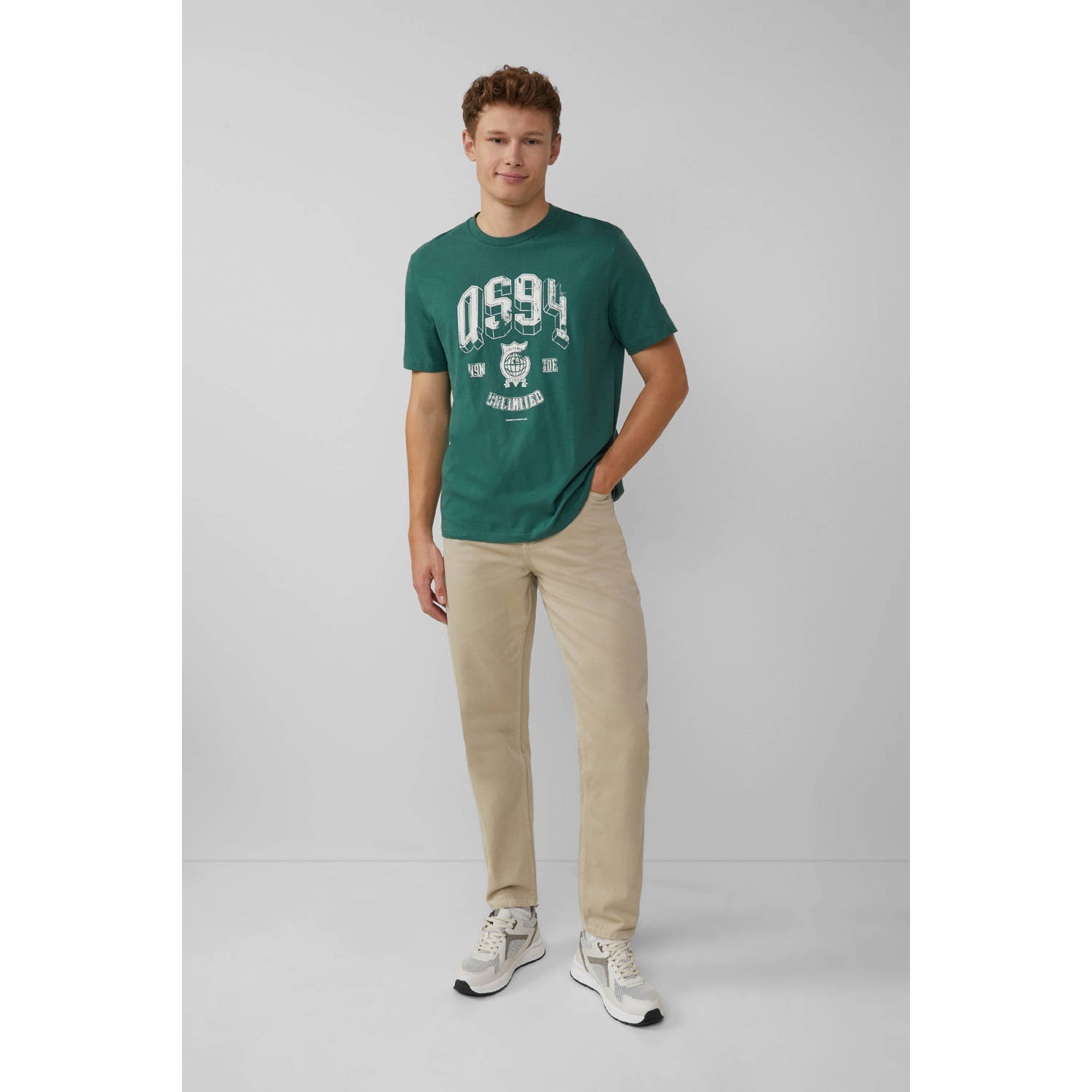 Q S by s.Oliver T-shirt groen