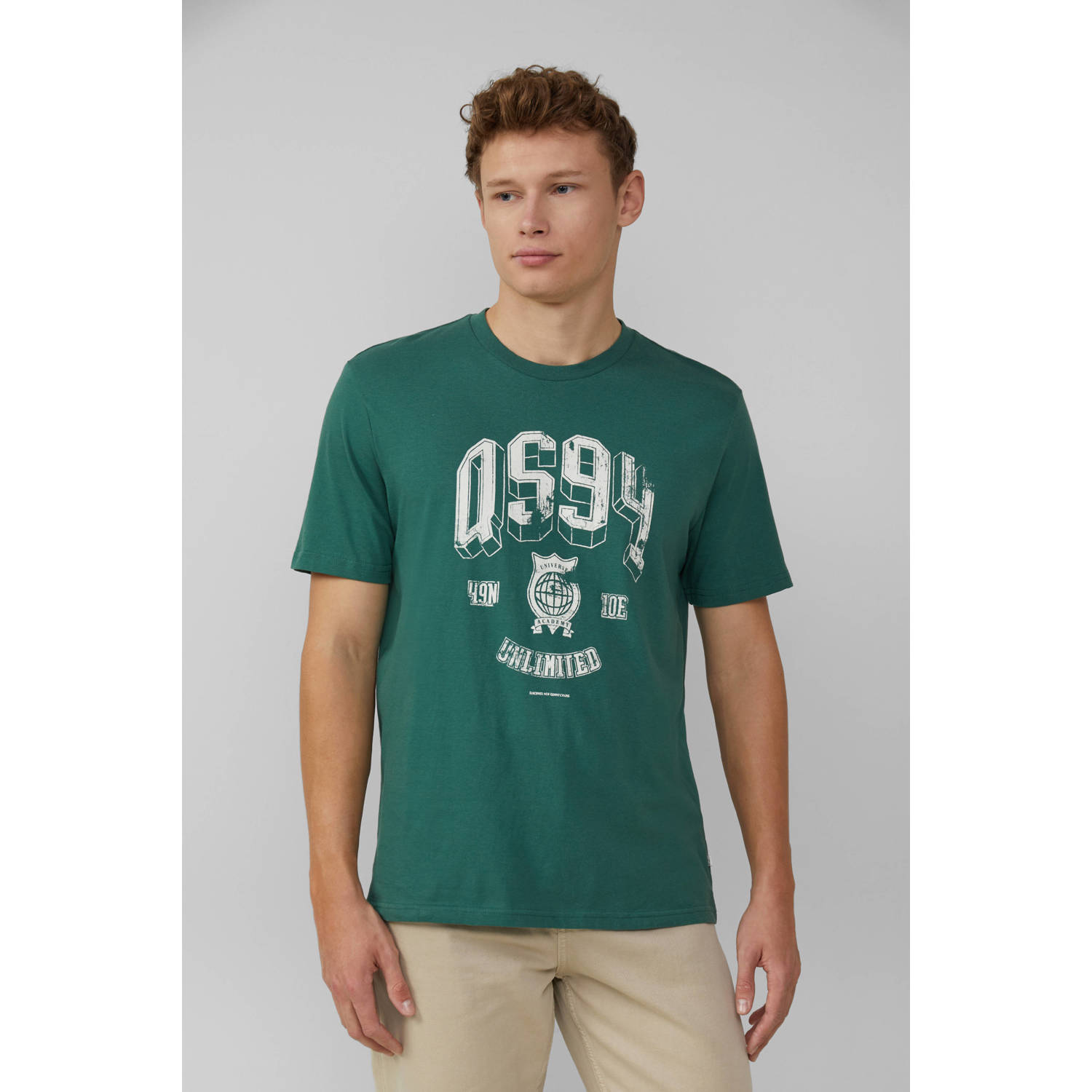 Q S by s.Oliver T-shirt groen