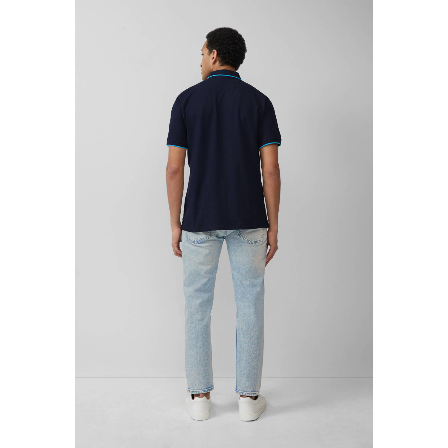 s.Oliver regular polo donkerblauw