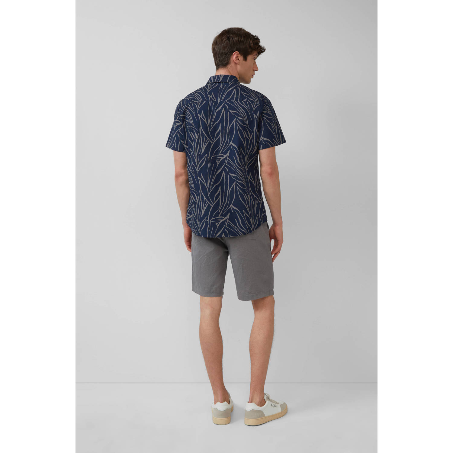 s.Oliver casual overhemd donkerblauw