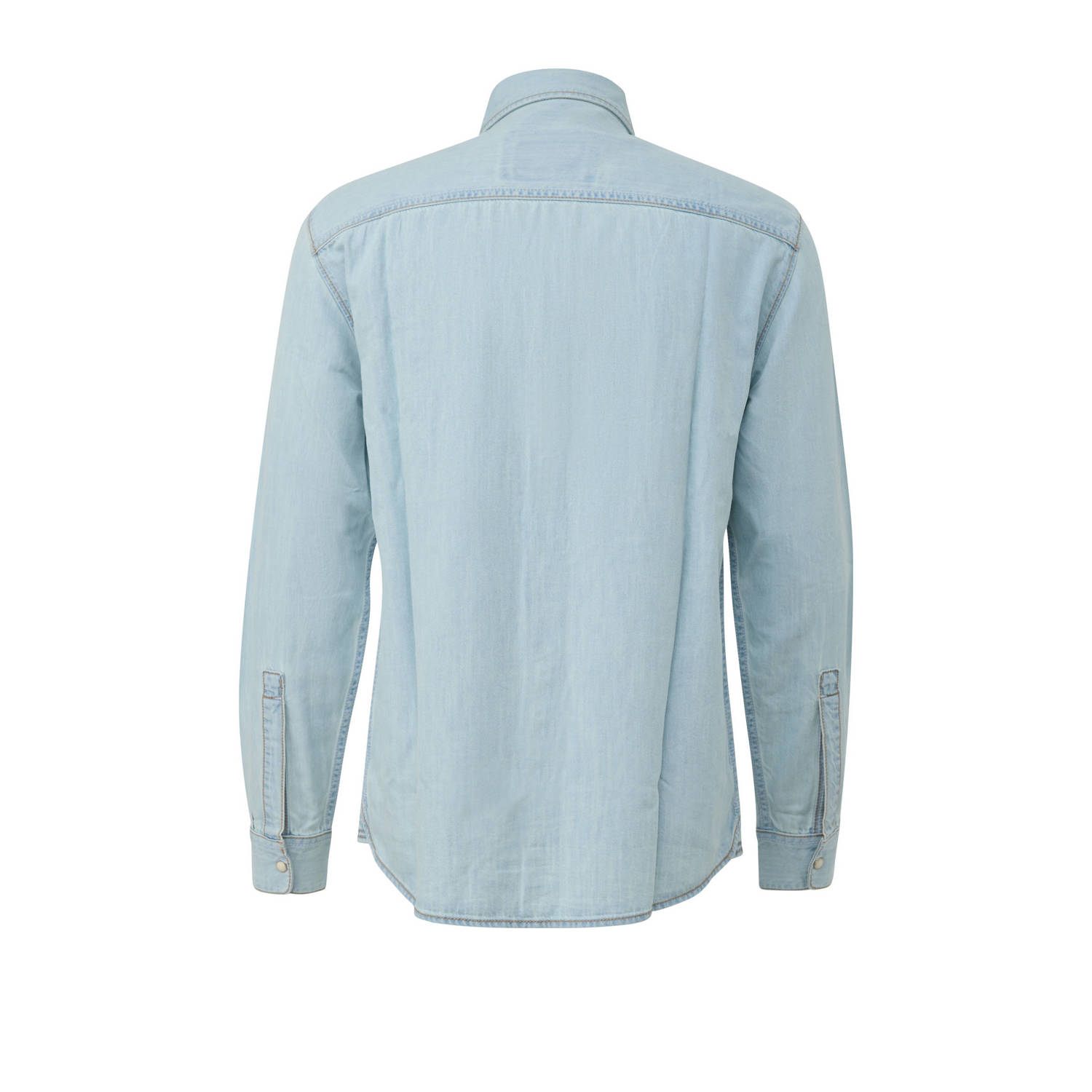 s.Oliver Big Size overshirt light blue denim