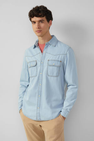 overshirt light blue denim