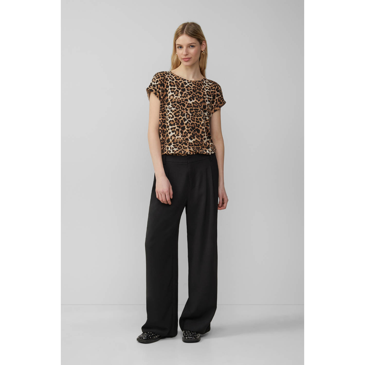 Q S by s.Oliver T-shirt zwart